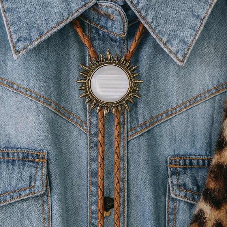Pearl Sun Bolo Tie