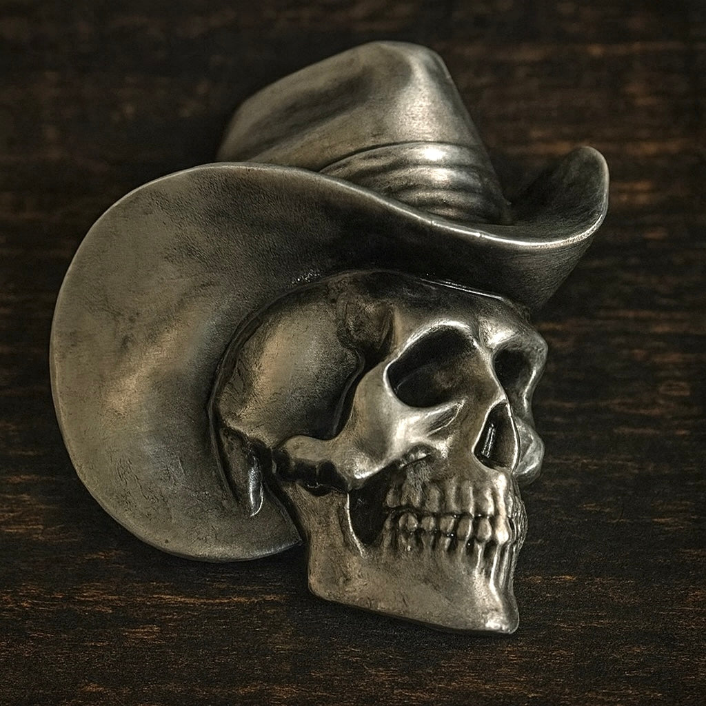 Cowboy Skull Belt Buckle