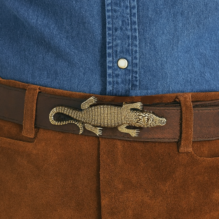 Alligator Belt Buckle