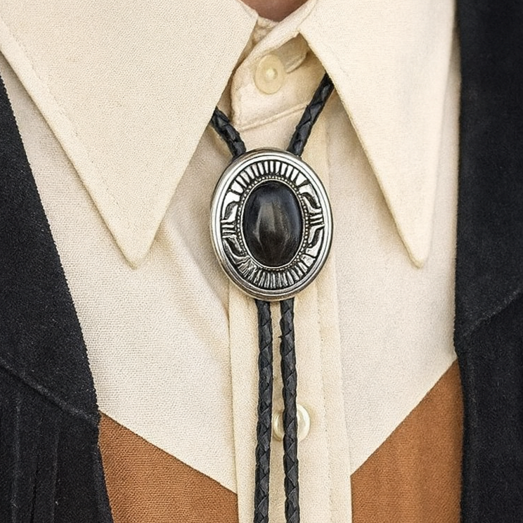 Southwestern Black Stone Bolo