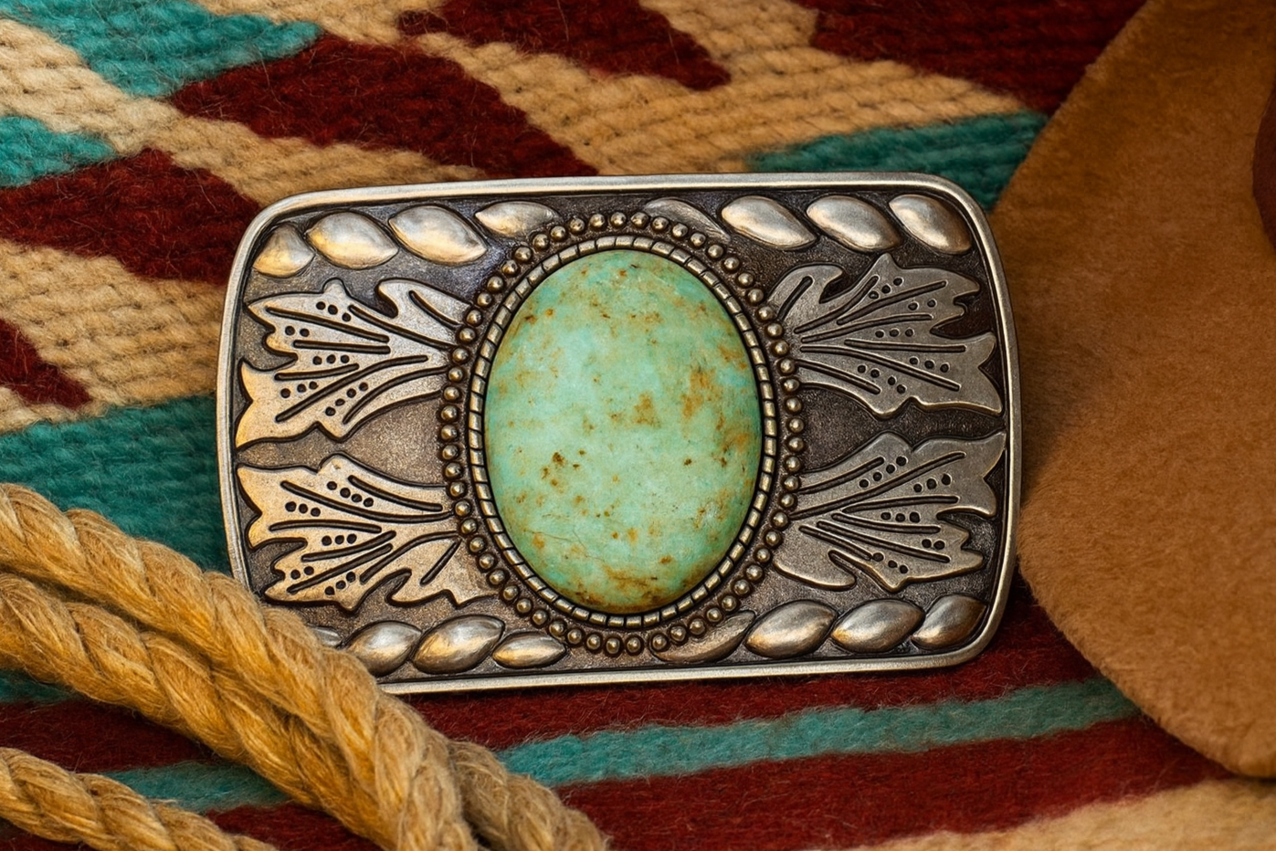 Savannah Turquoise Belt Buckle