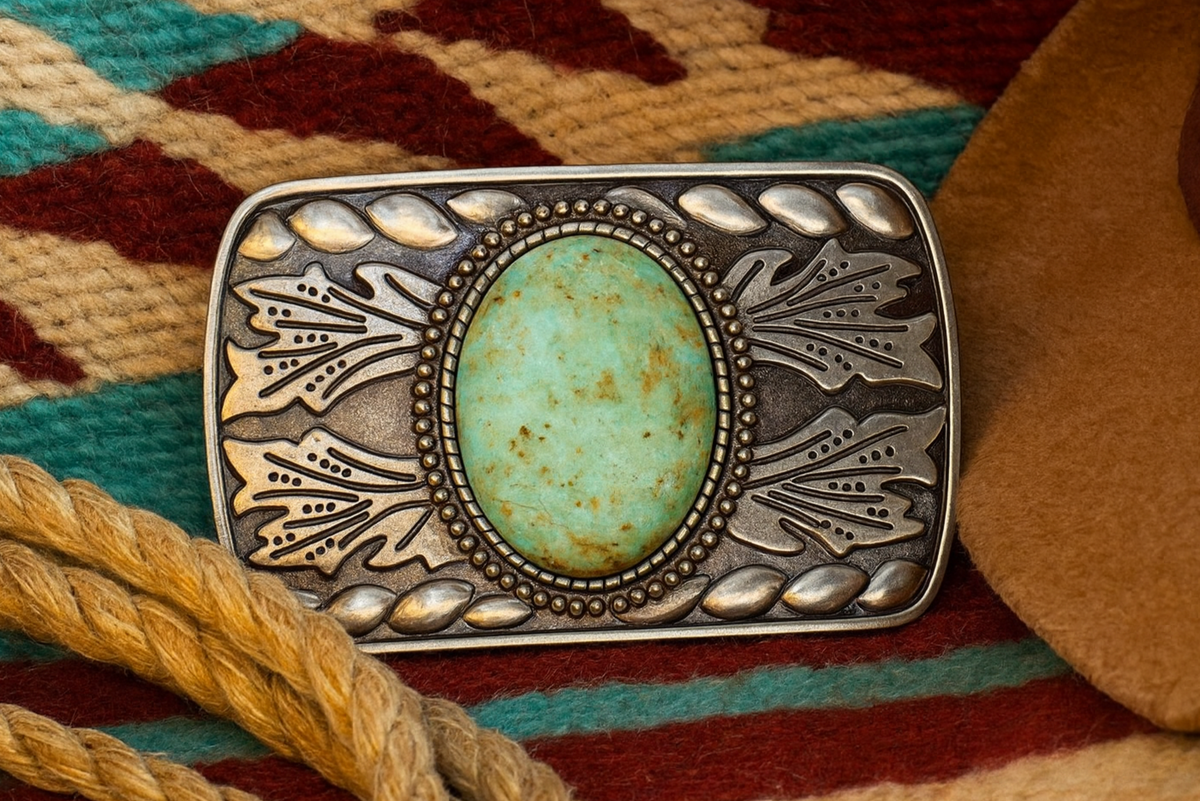 Savannah Turquoise Belt Buckle