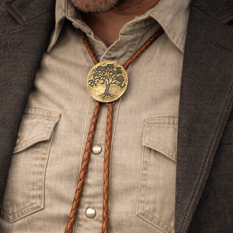 Oak Tree Bolo Tie