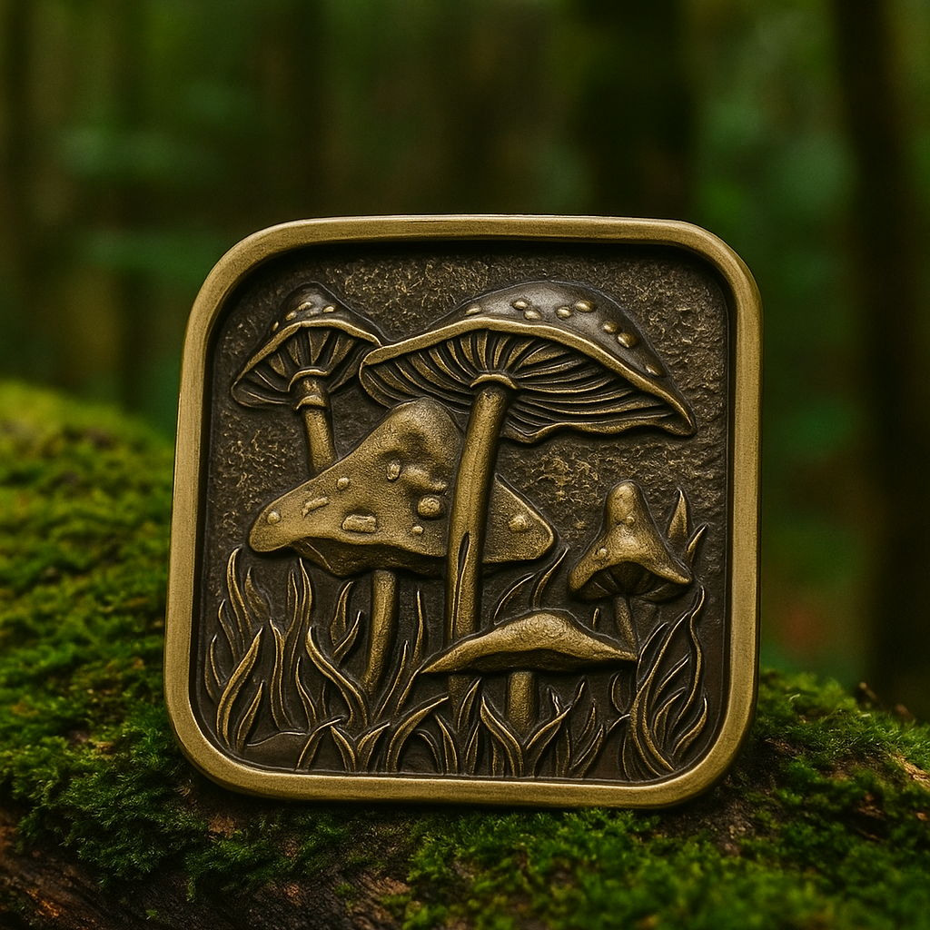 Brass Mushroom Buckle