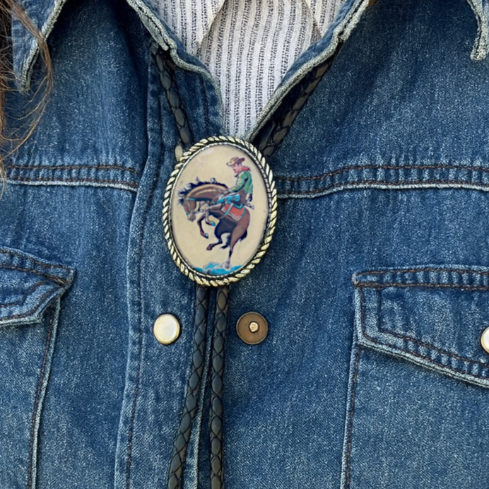 Vintage Cowboy Bolo Tie