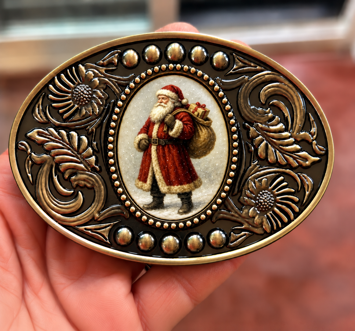 Ol' Saint Nick Belt Buckle