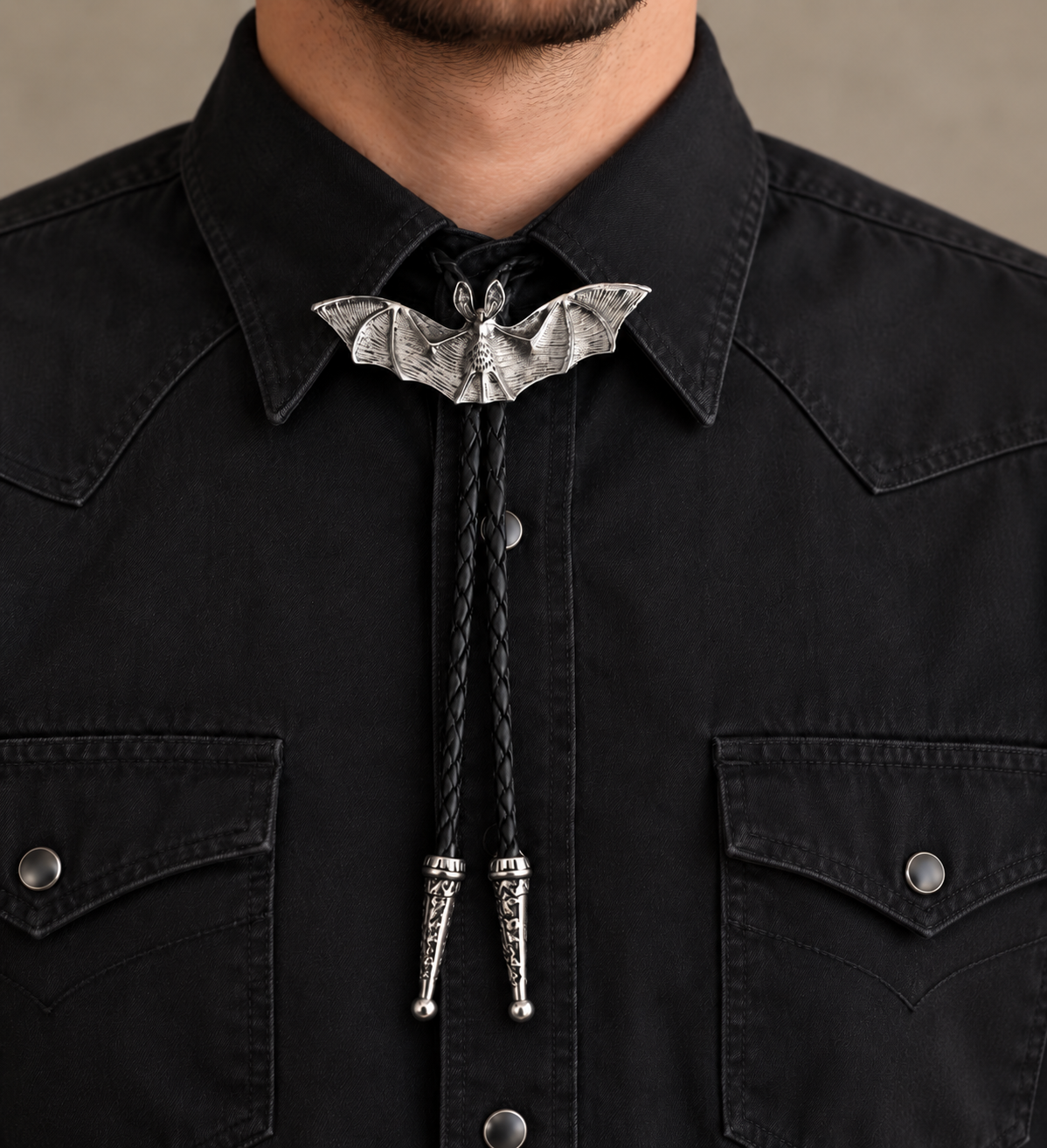 Bat Bolo Tie