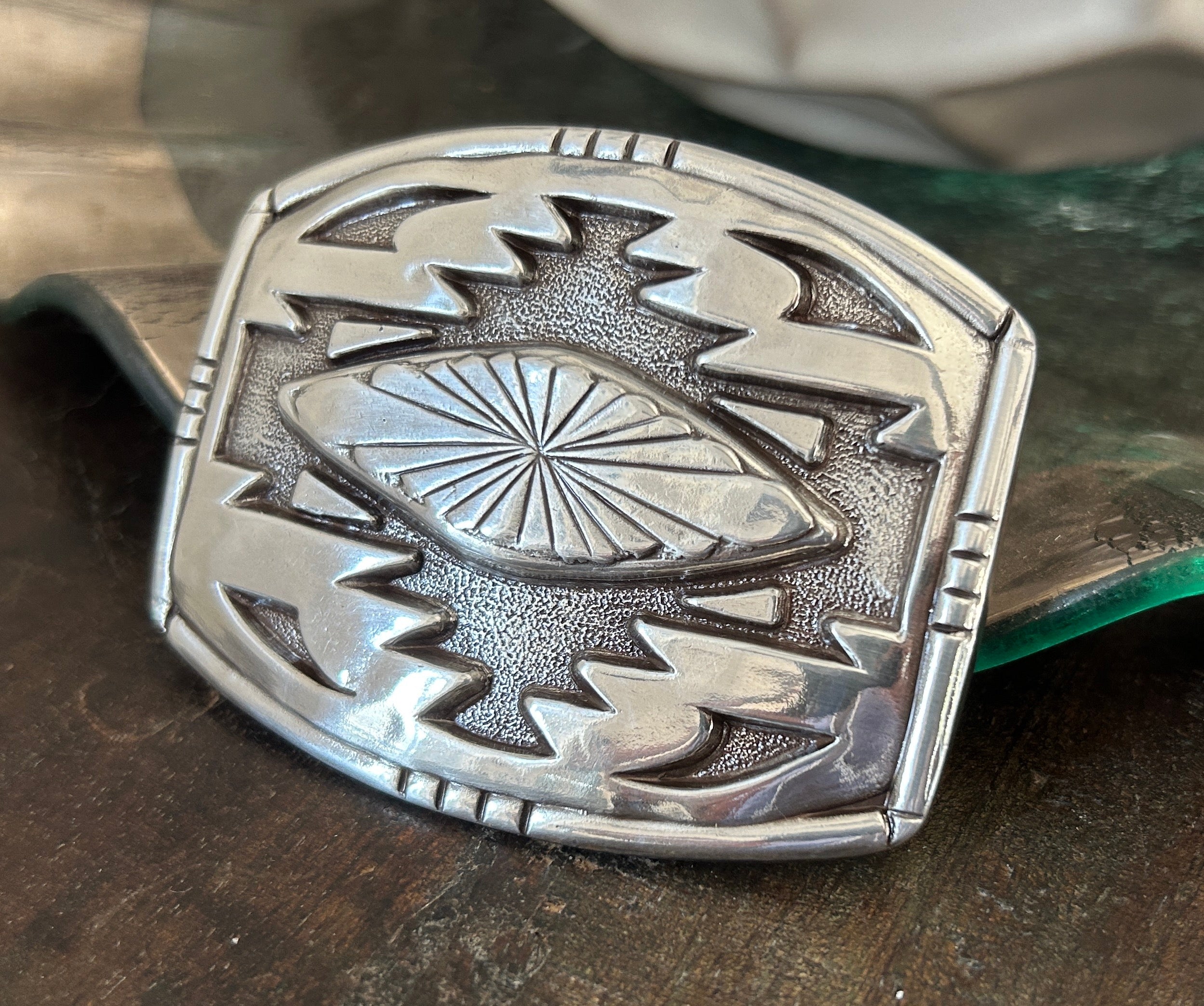 Engraved Western Belt Buckle
