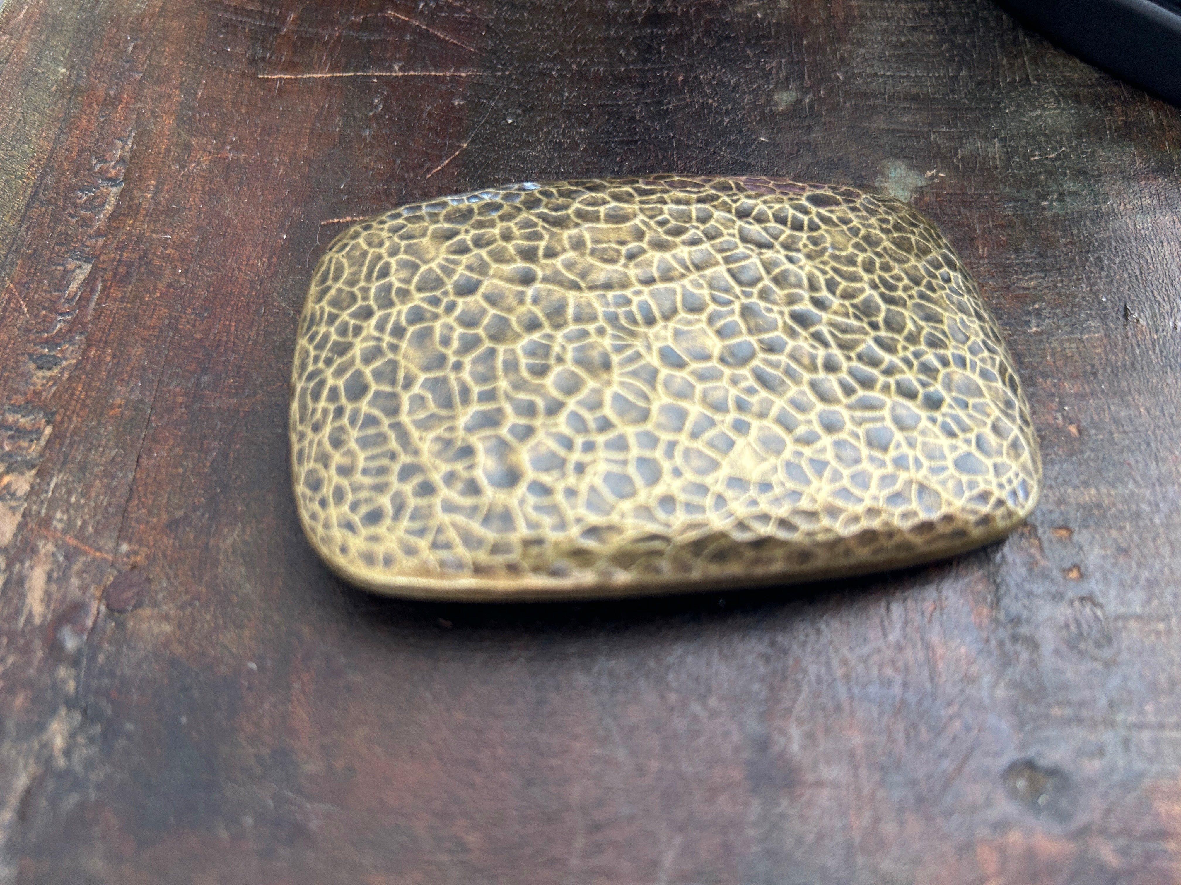 Hammered Belt Buckle