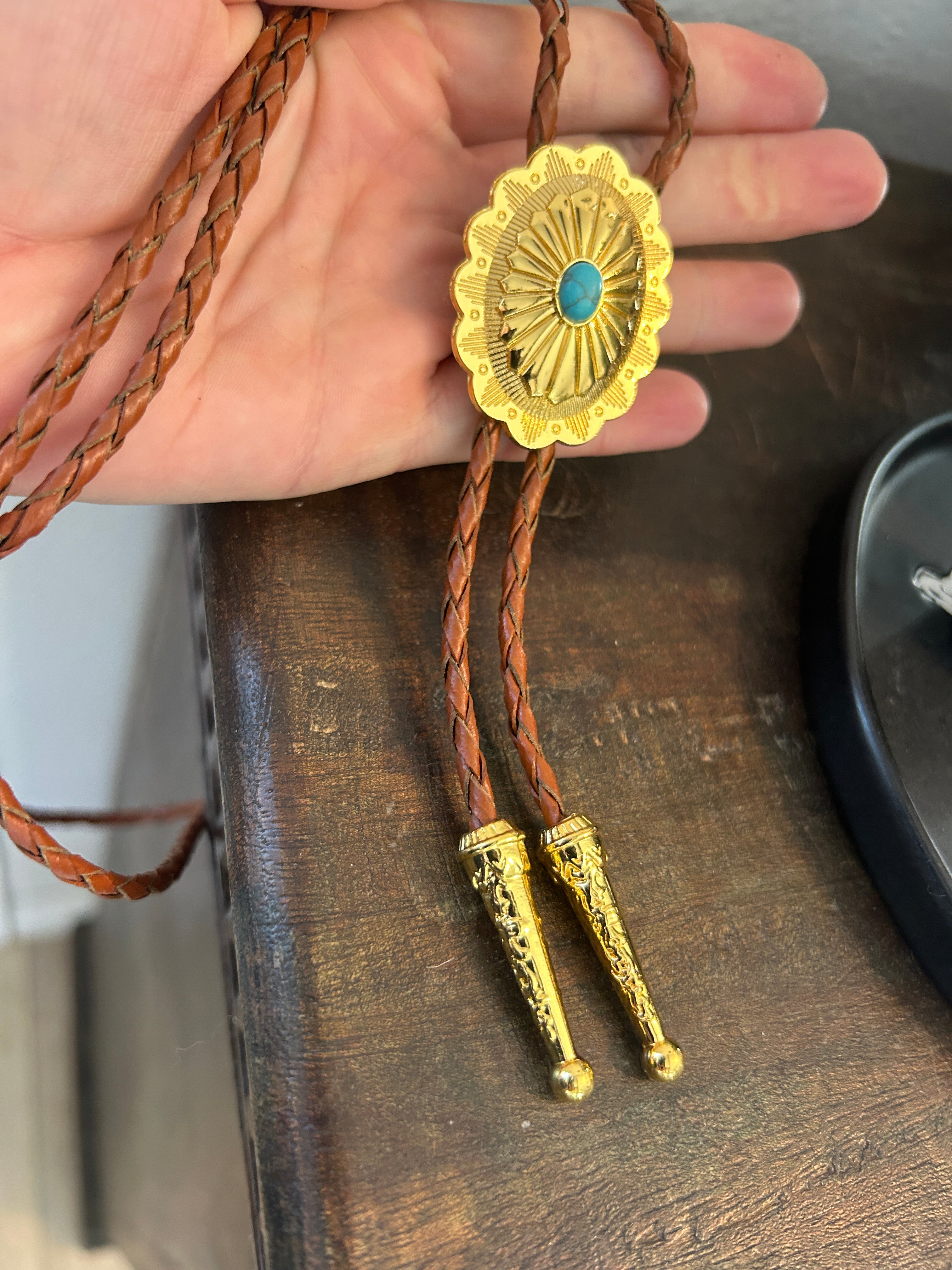 Golden Bolo & Buckle Set