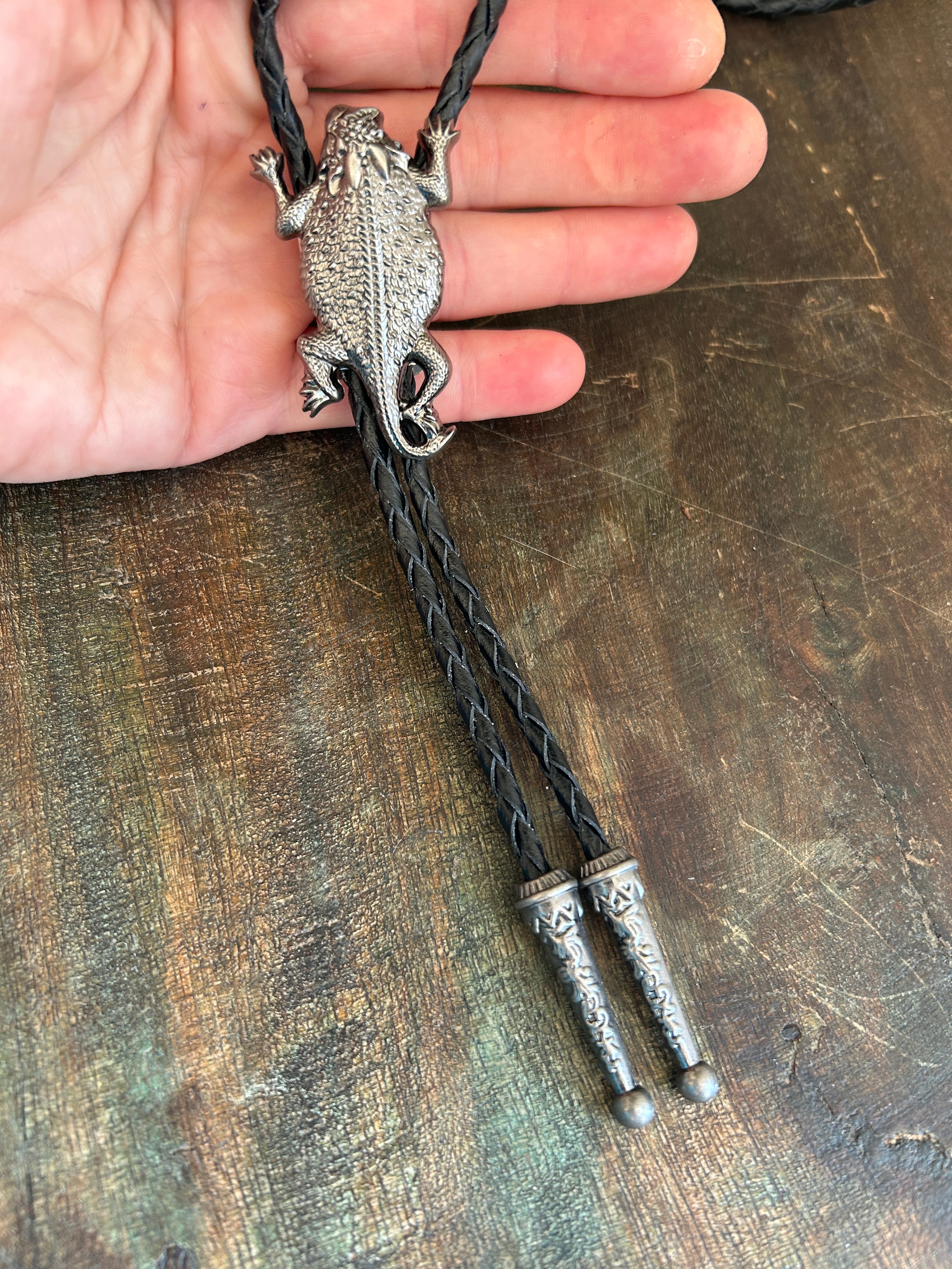 Horned Lizard Bolo Tie