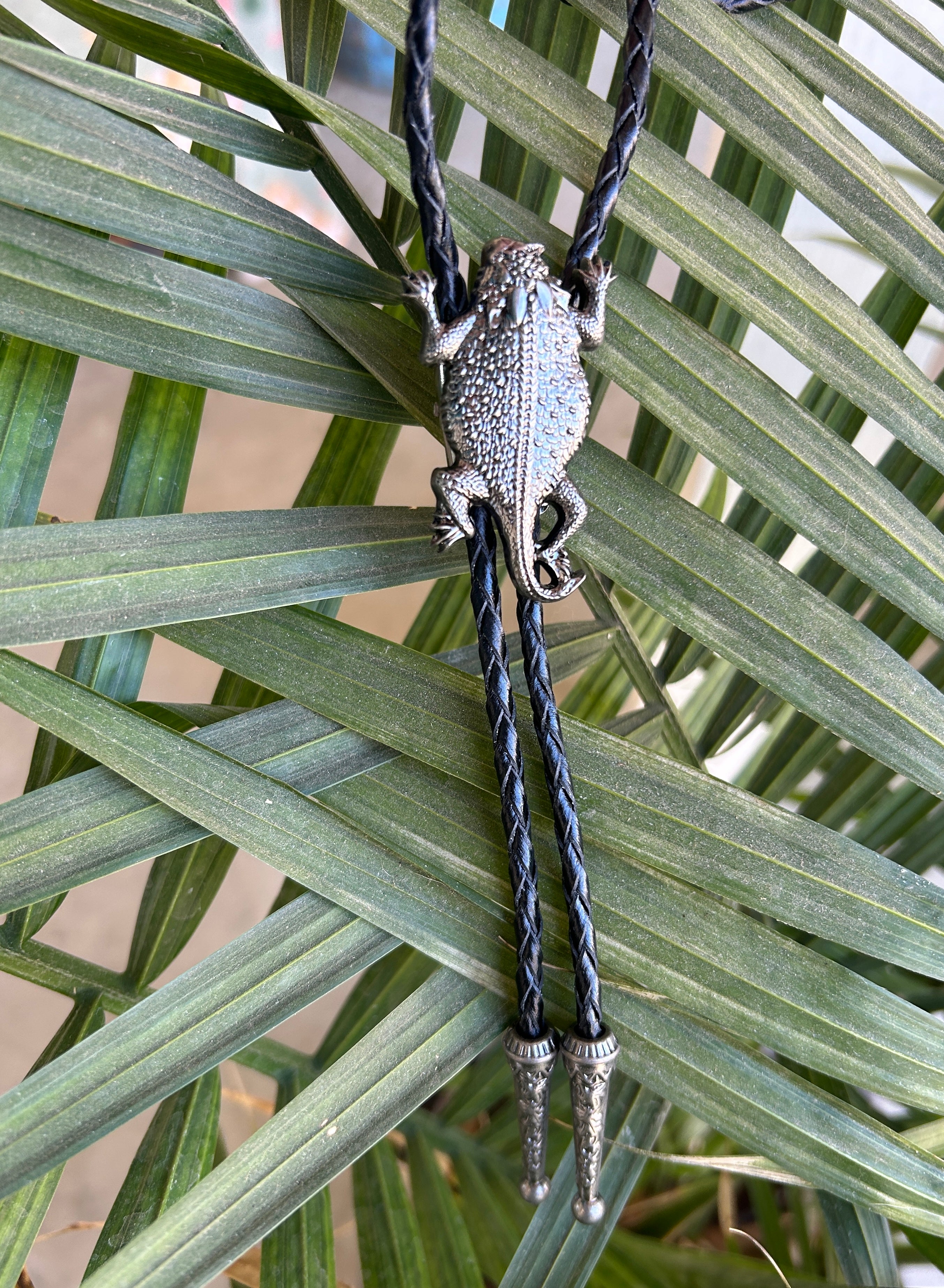 Horned Lizard Bolo Tie