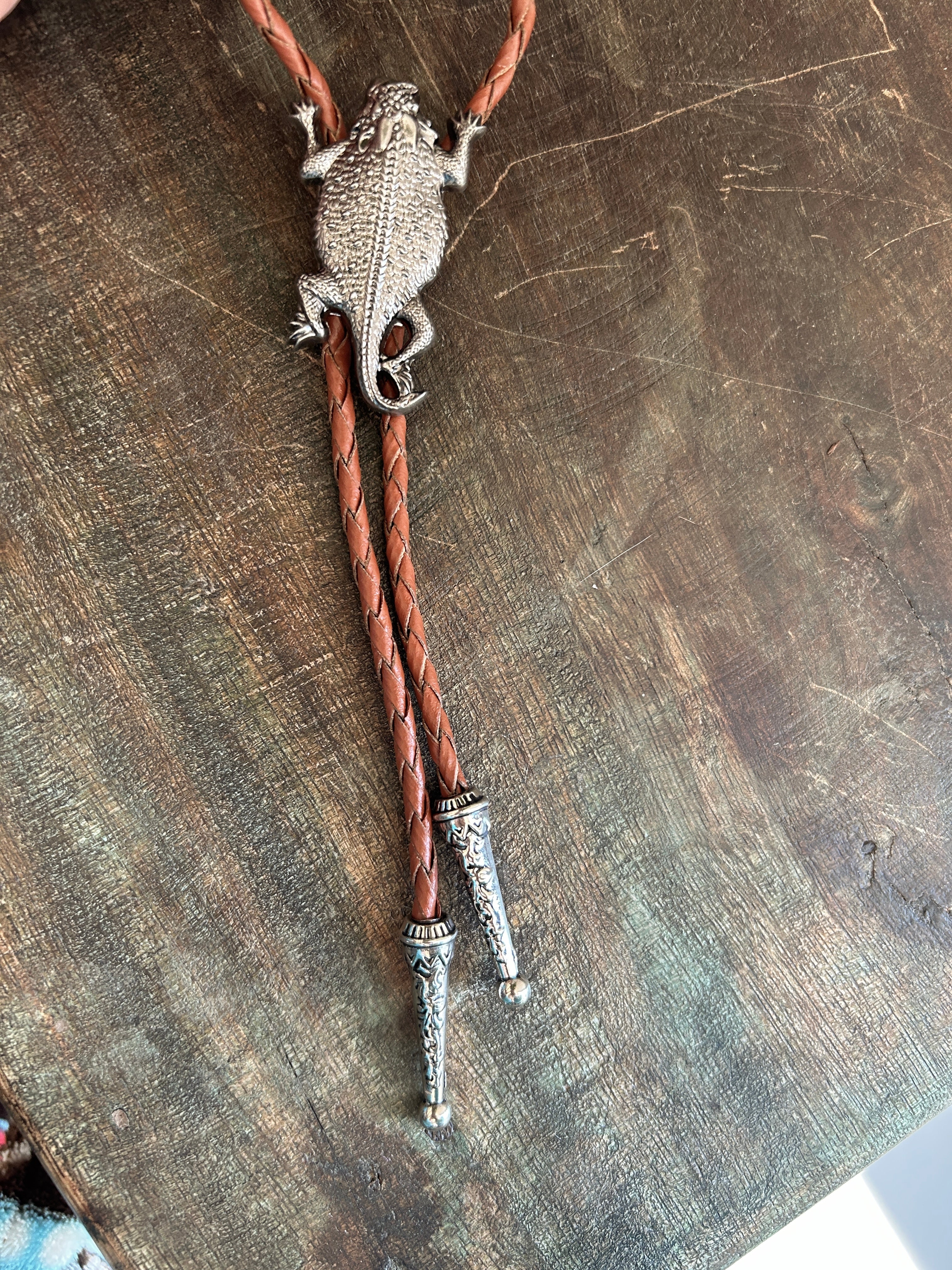 Horned Lizard Bolo Tie
