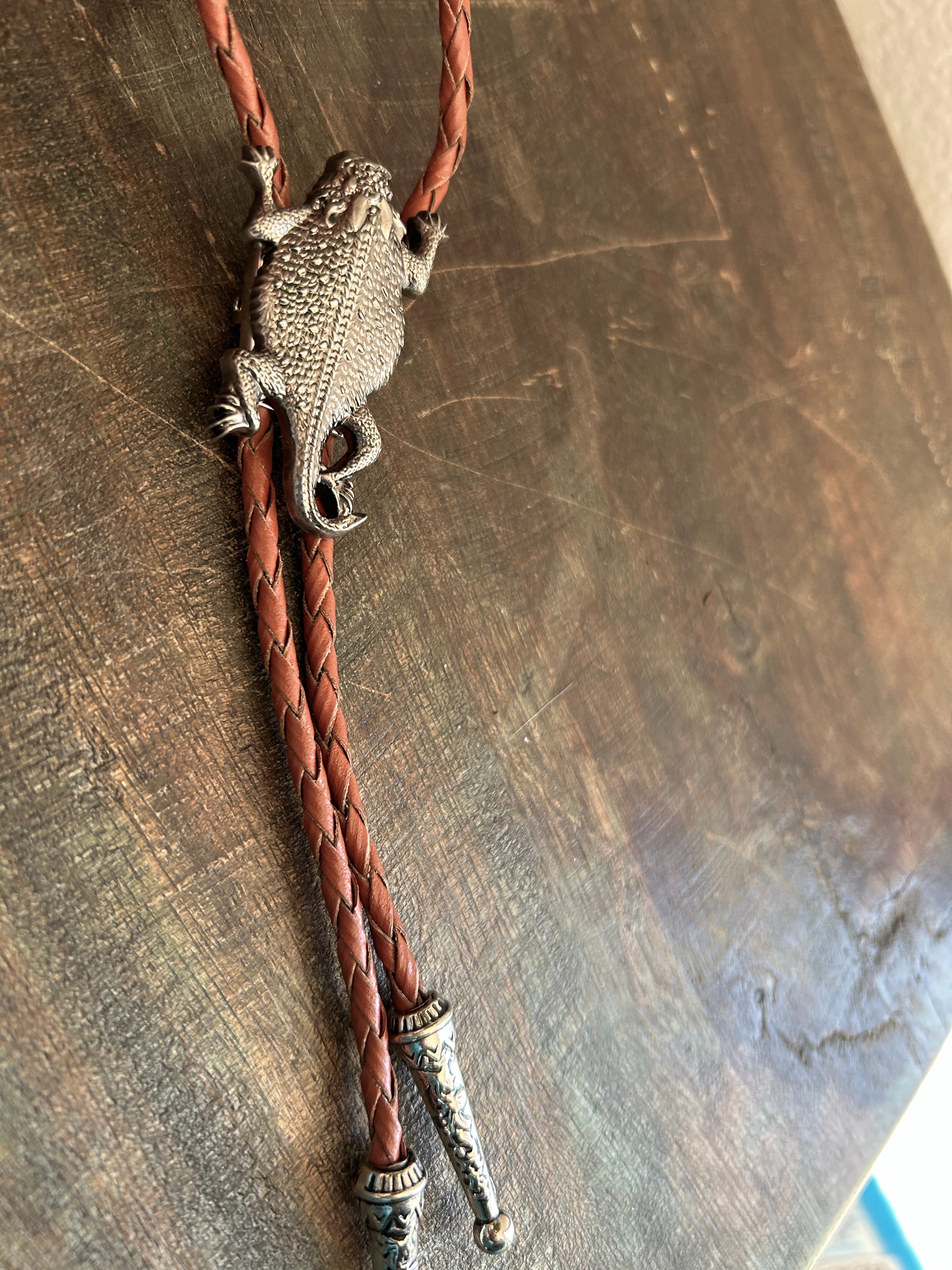 Horned Lizard Bolo Tie