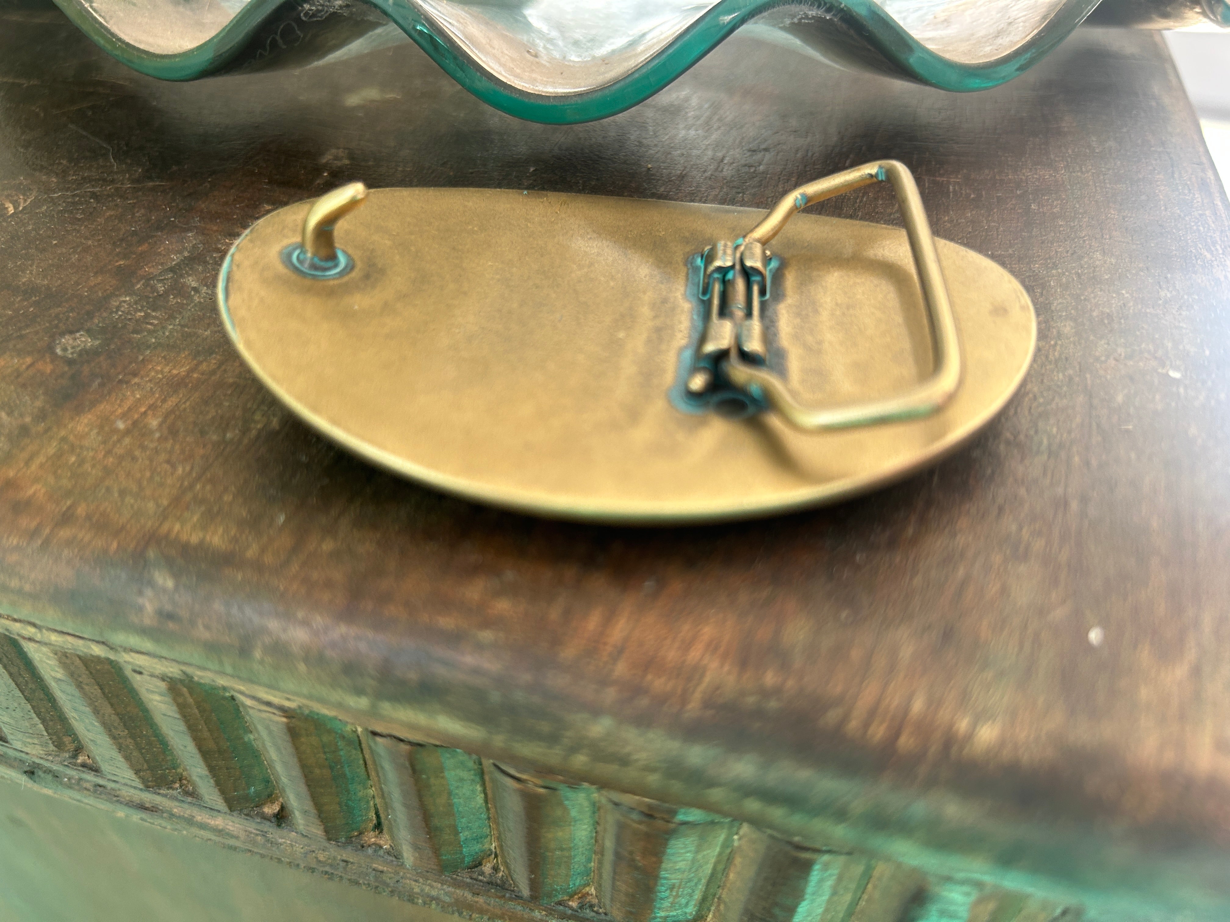 Oval Patina Belt Buckle