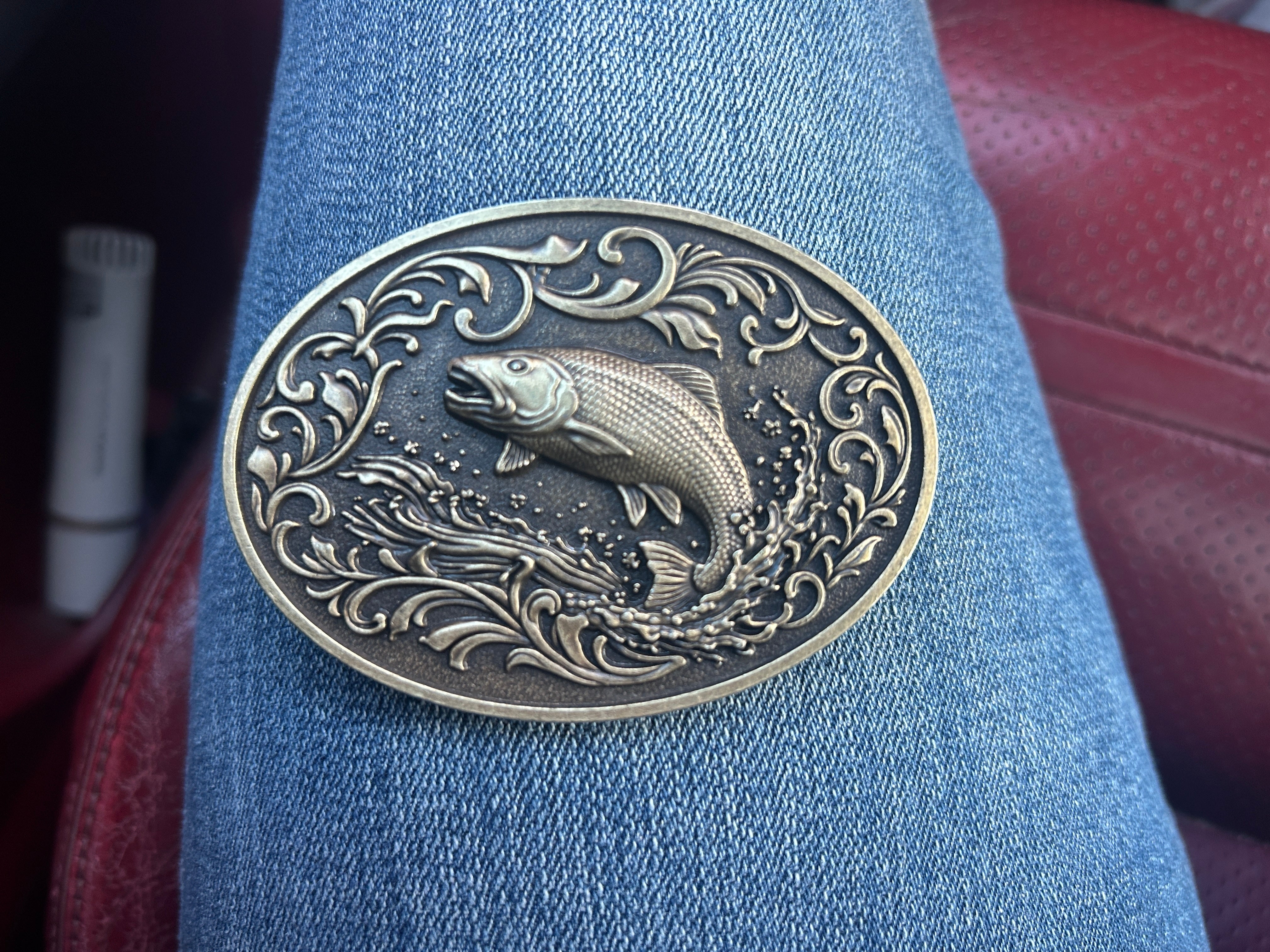 Bronze Fish Belt Buckle