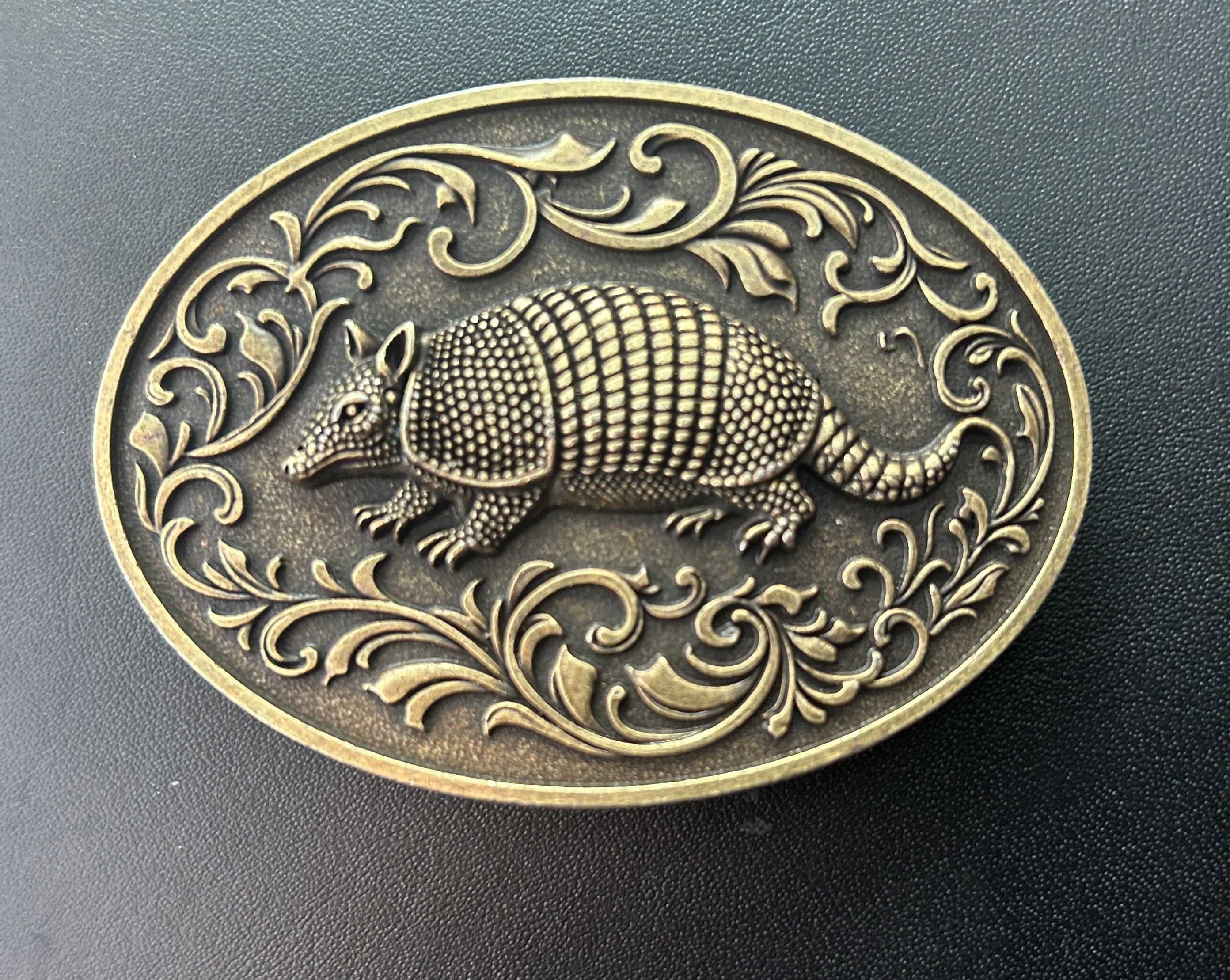 Bronze Armadillo Belt Buckle