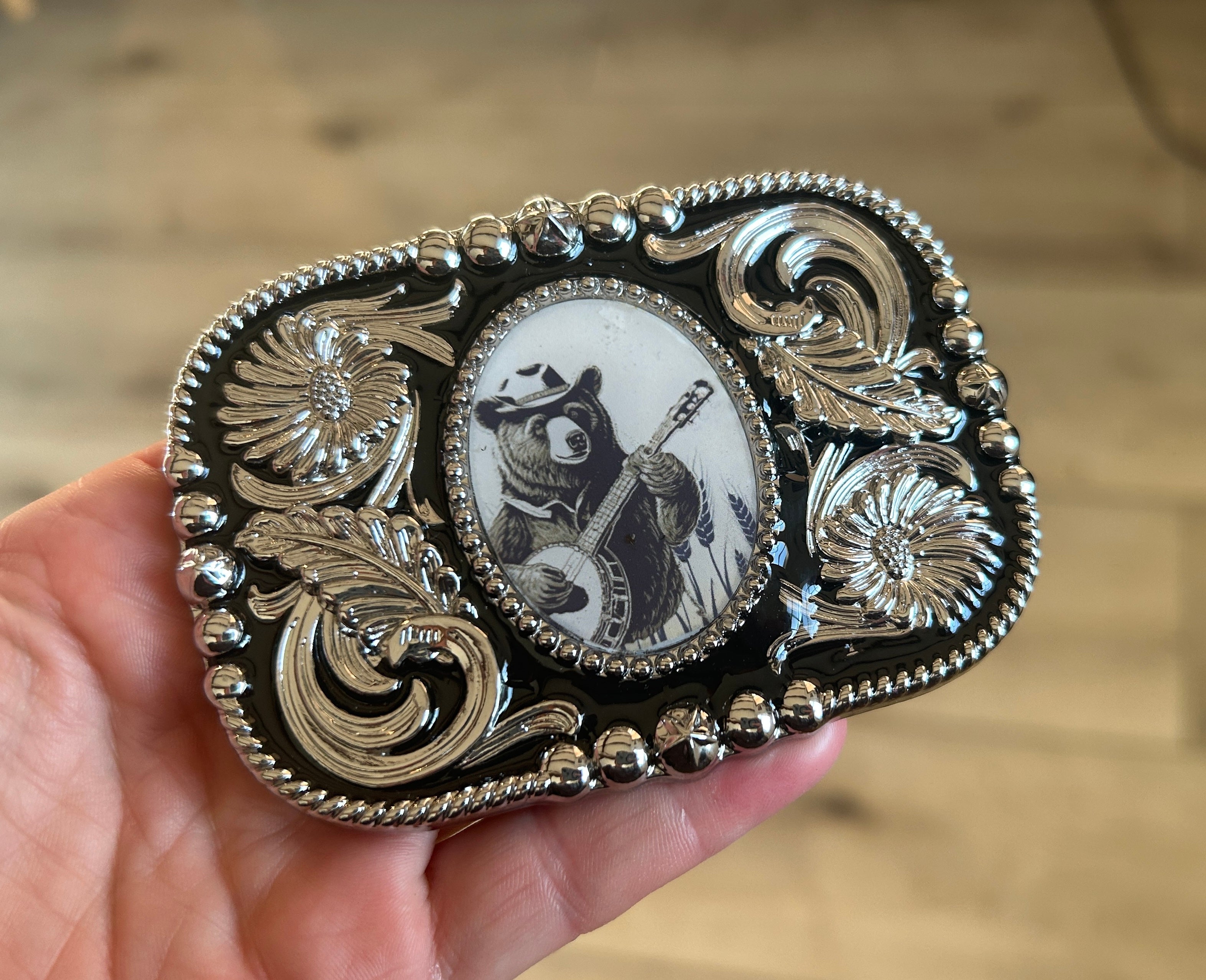 Banjo Bear Belt Buckle