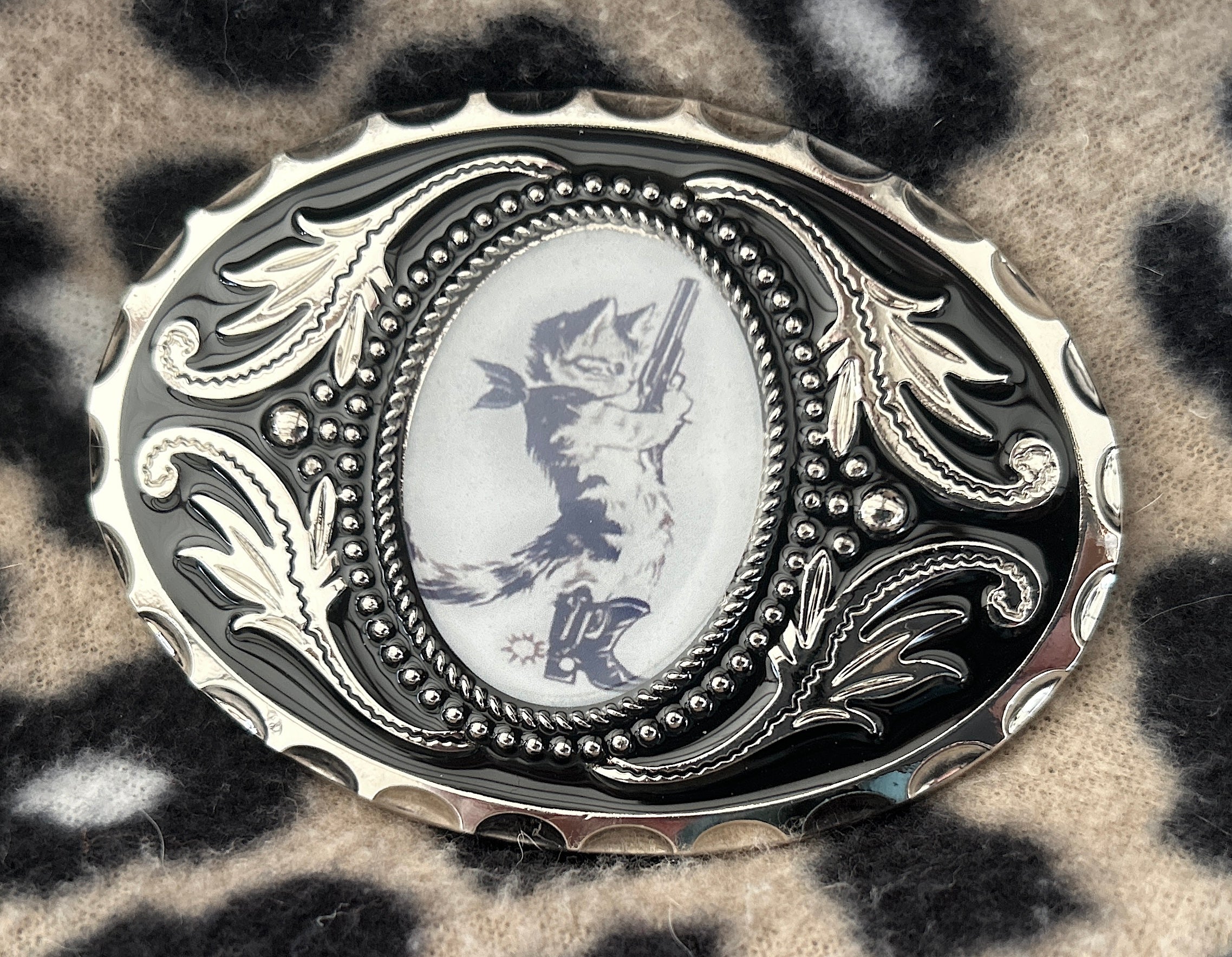 Kitten Bandit Belt Buckle