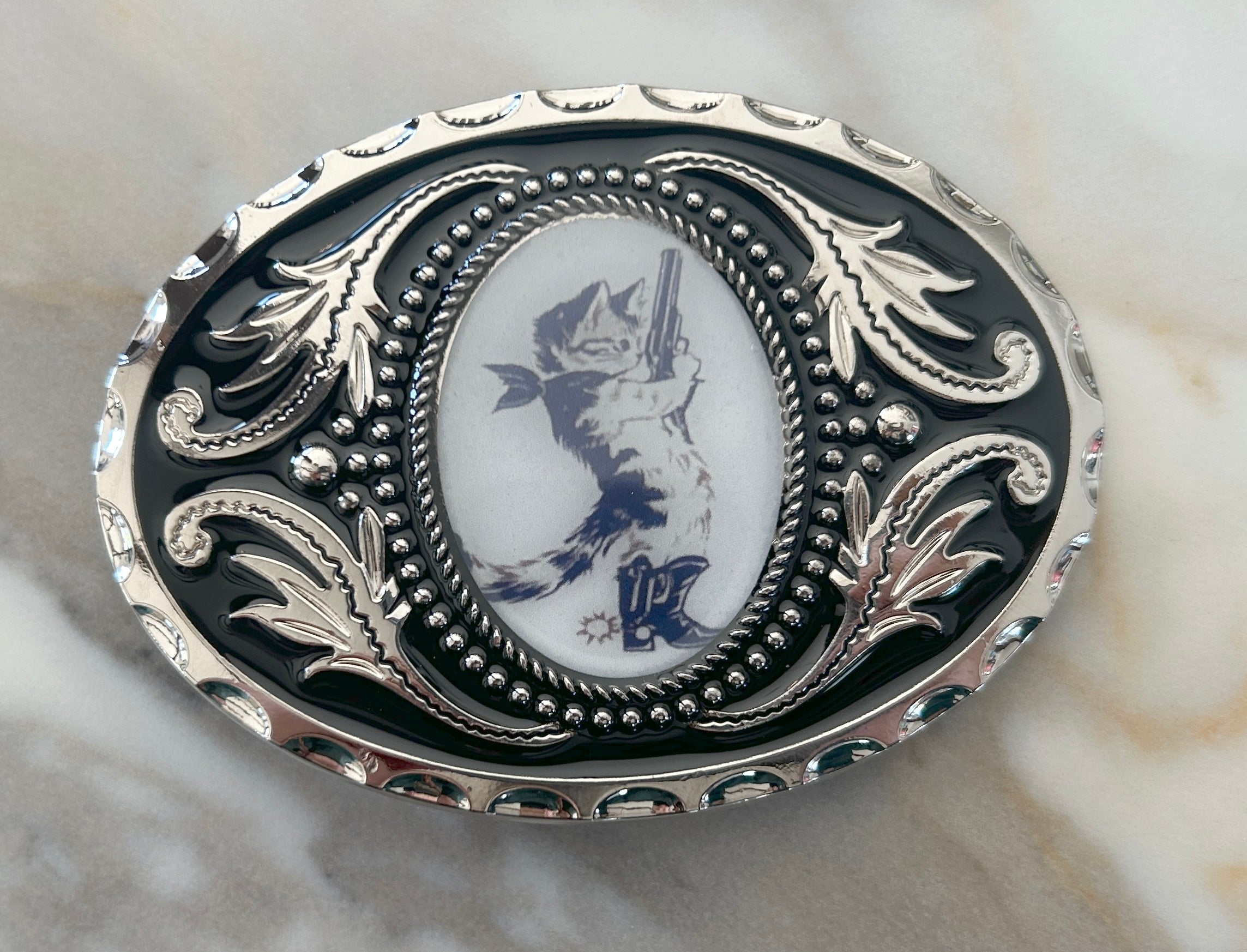 Kitten Bandit Belt Buckle