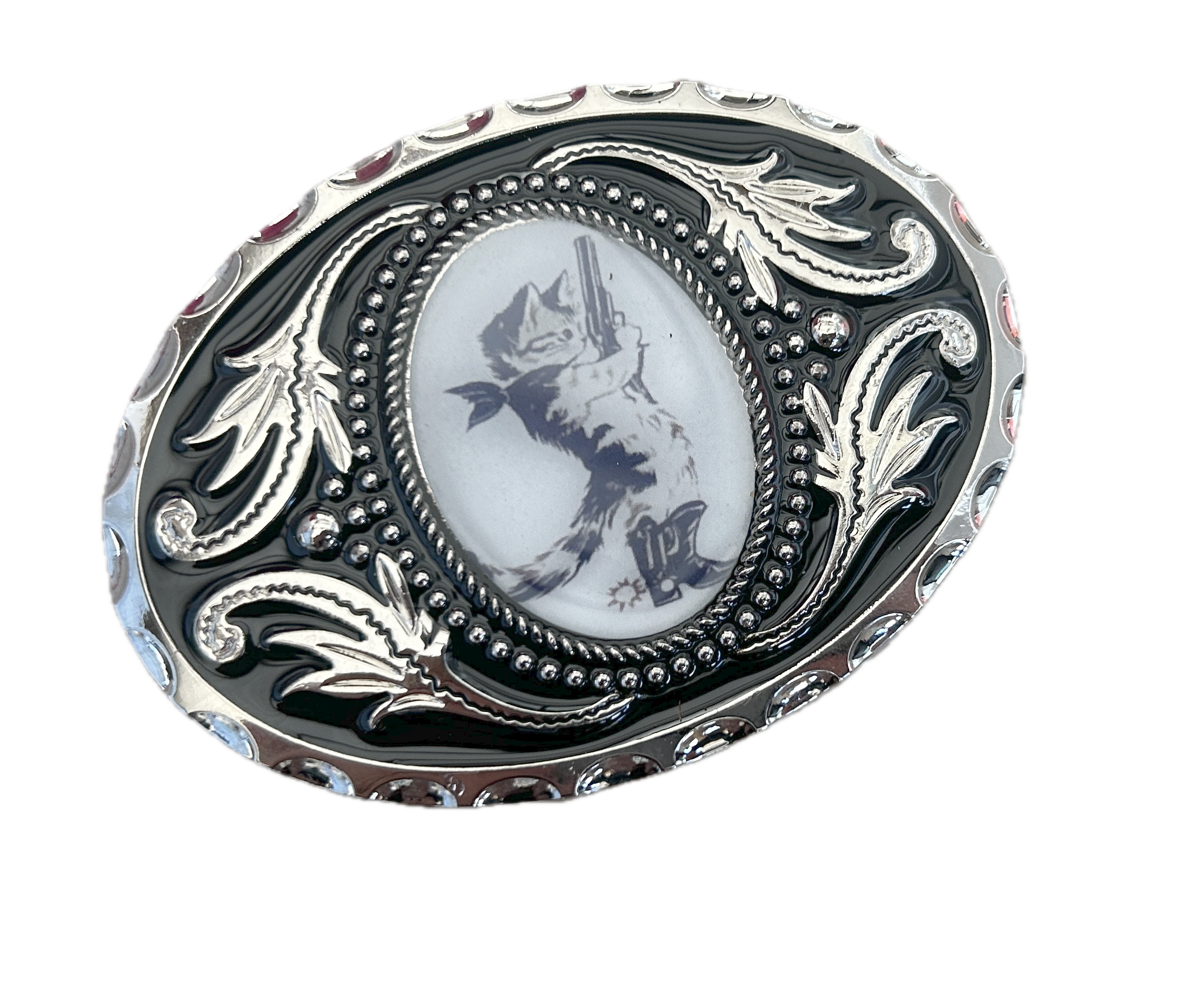 Kitten Bandit Belt Buckle