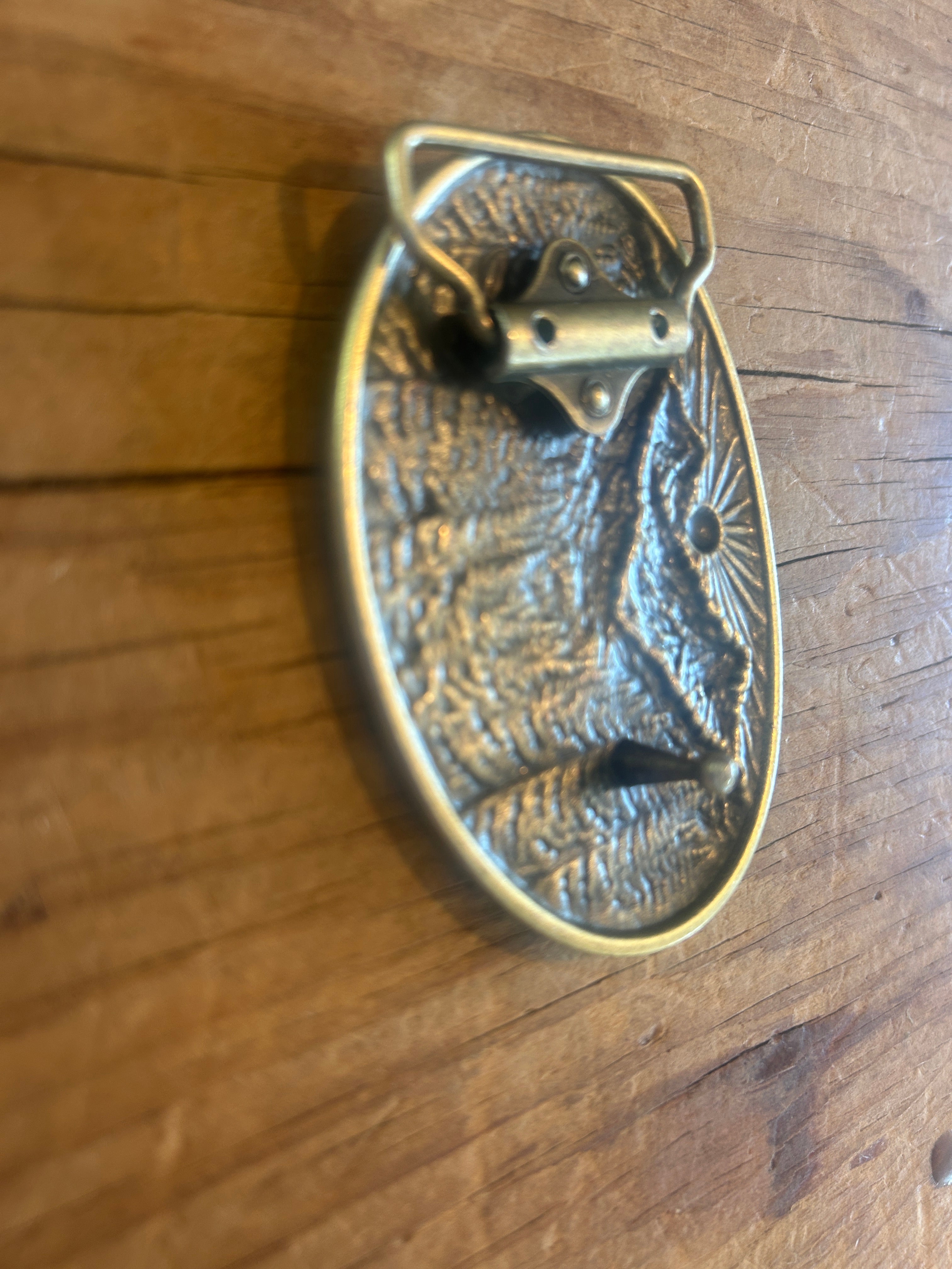 Golden Mountain Belt Buckle