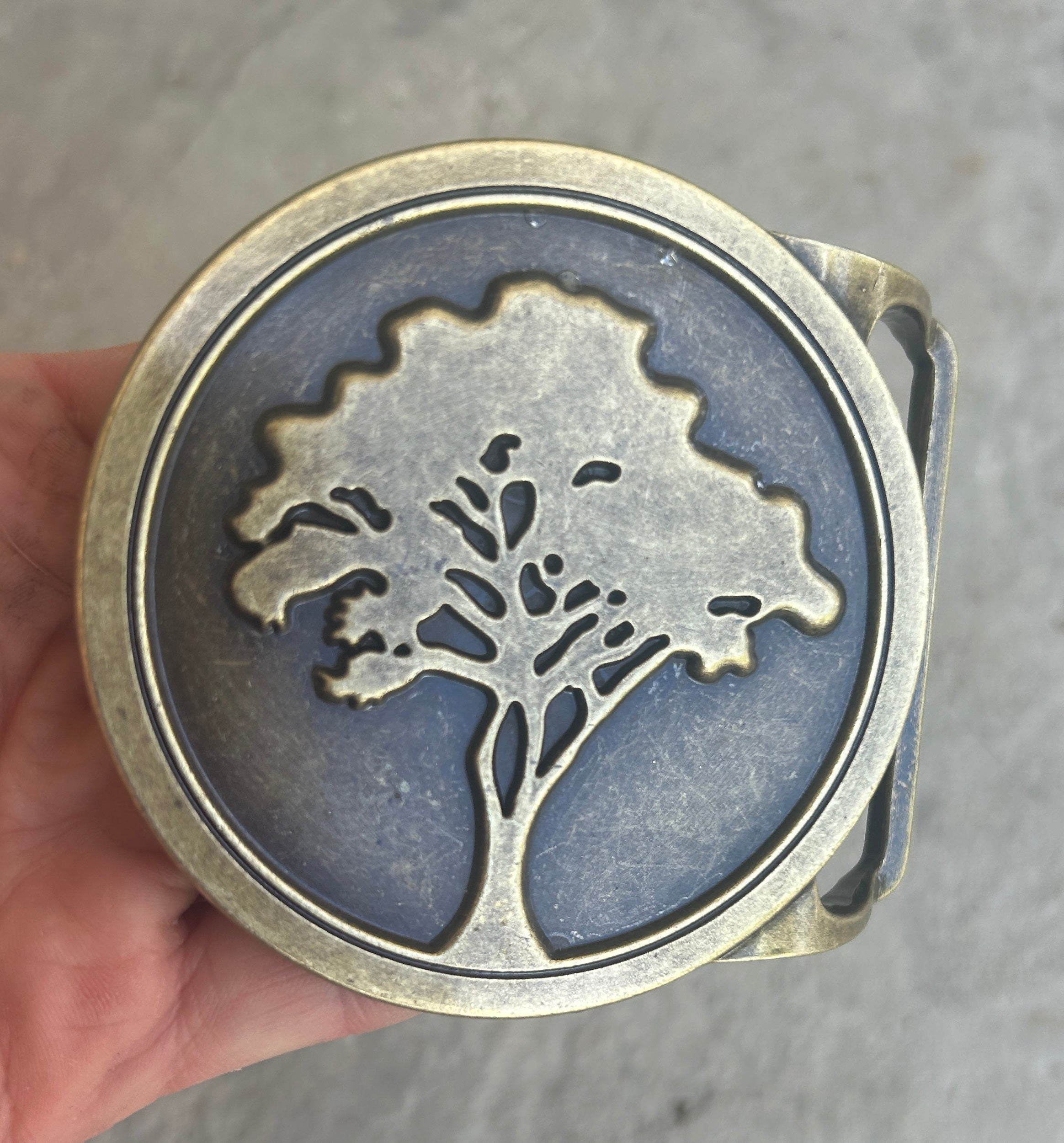 Large Tree Belt Buckle