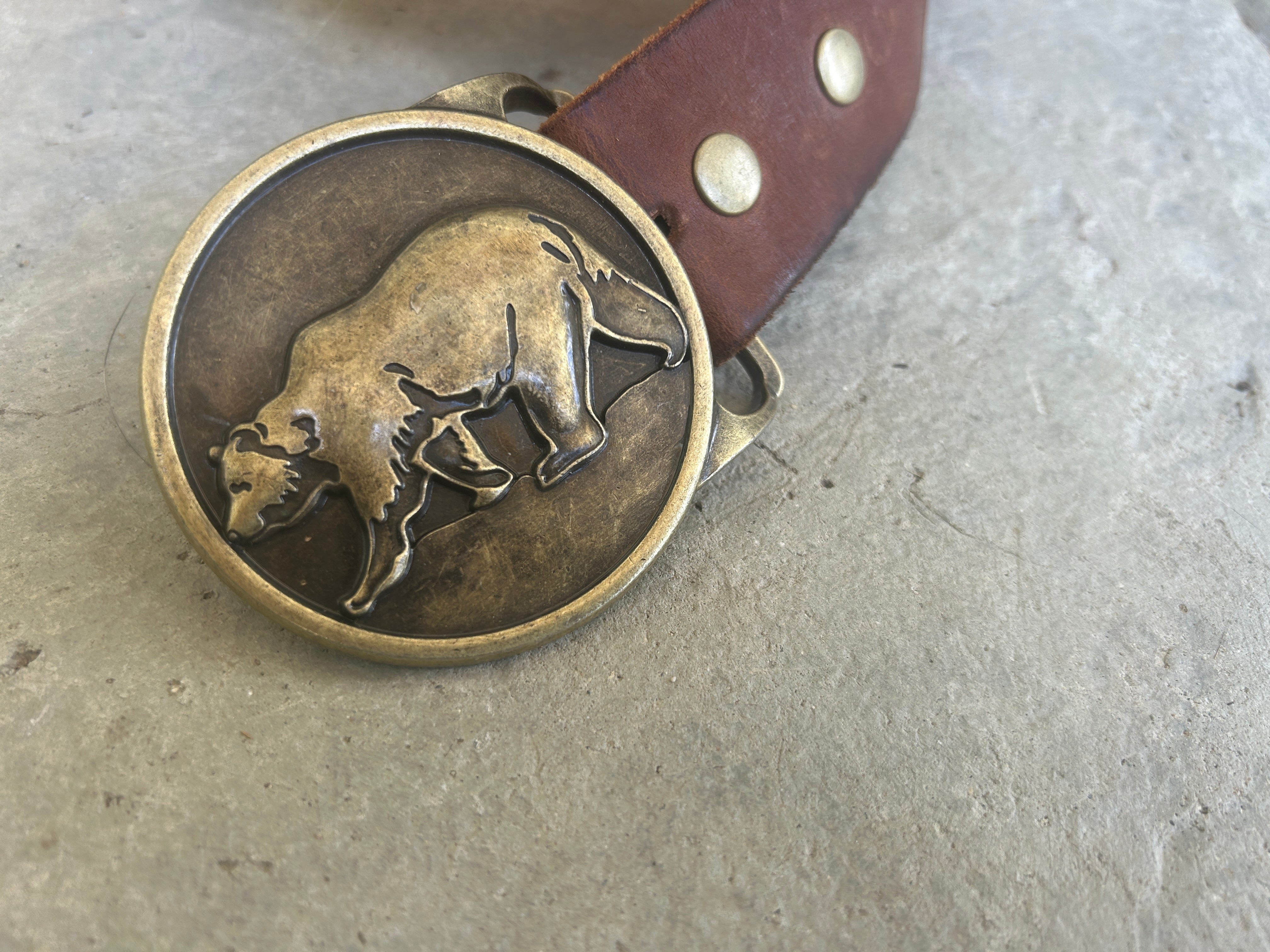 Large Bear Belt Buckle
