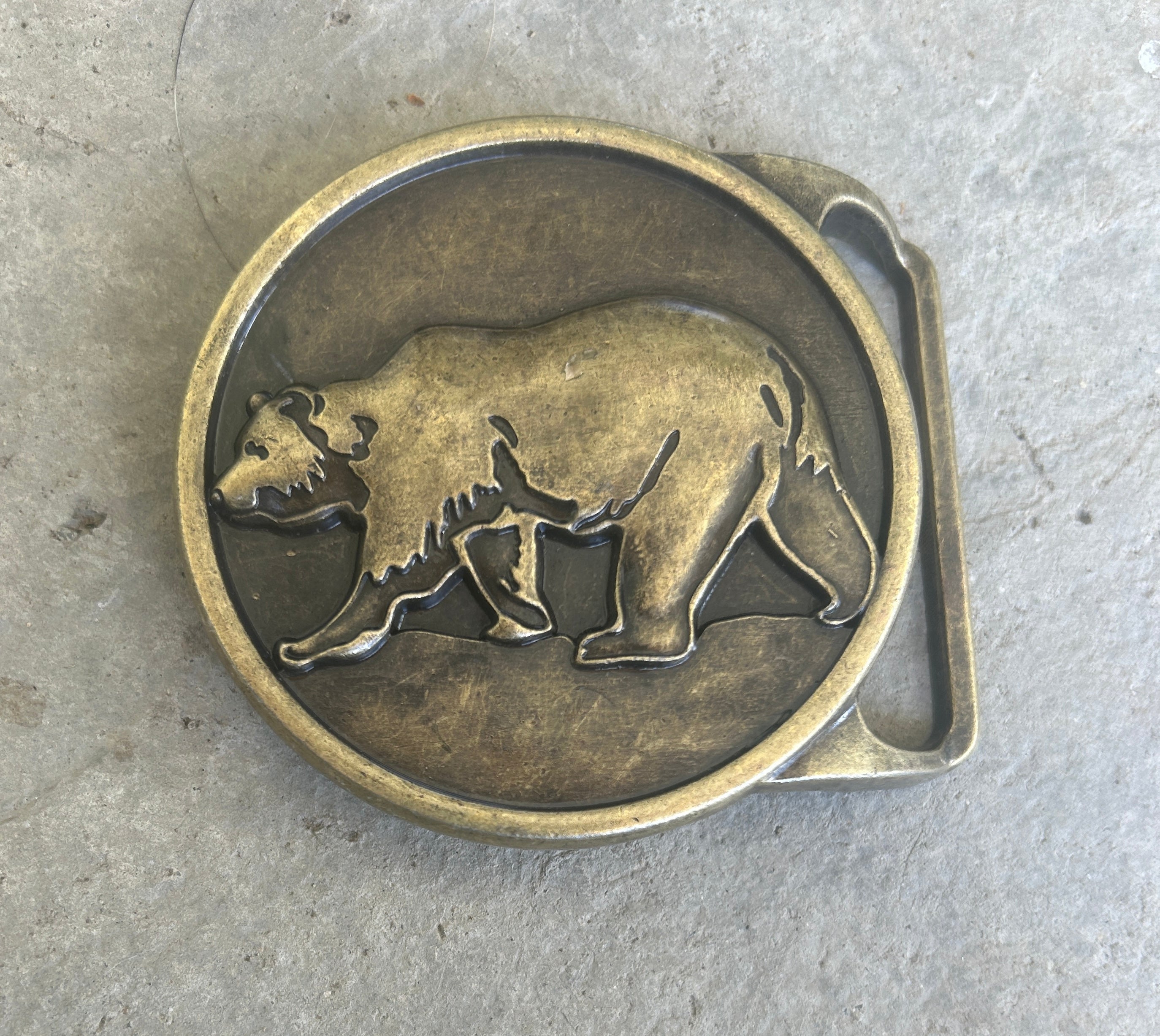 Large Bear Belt Buckle