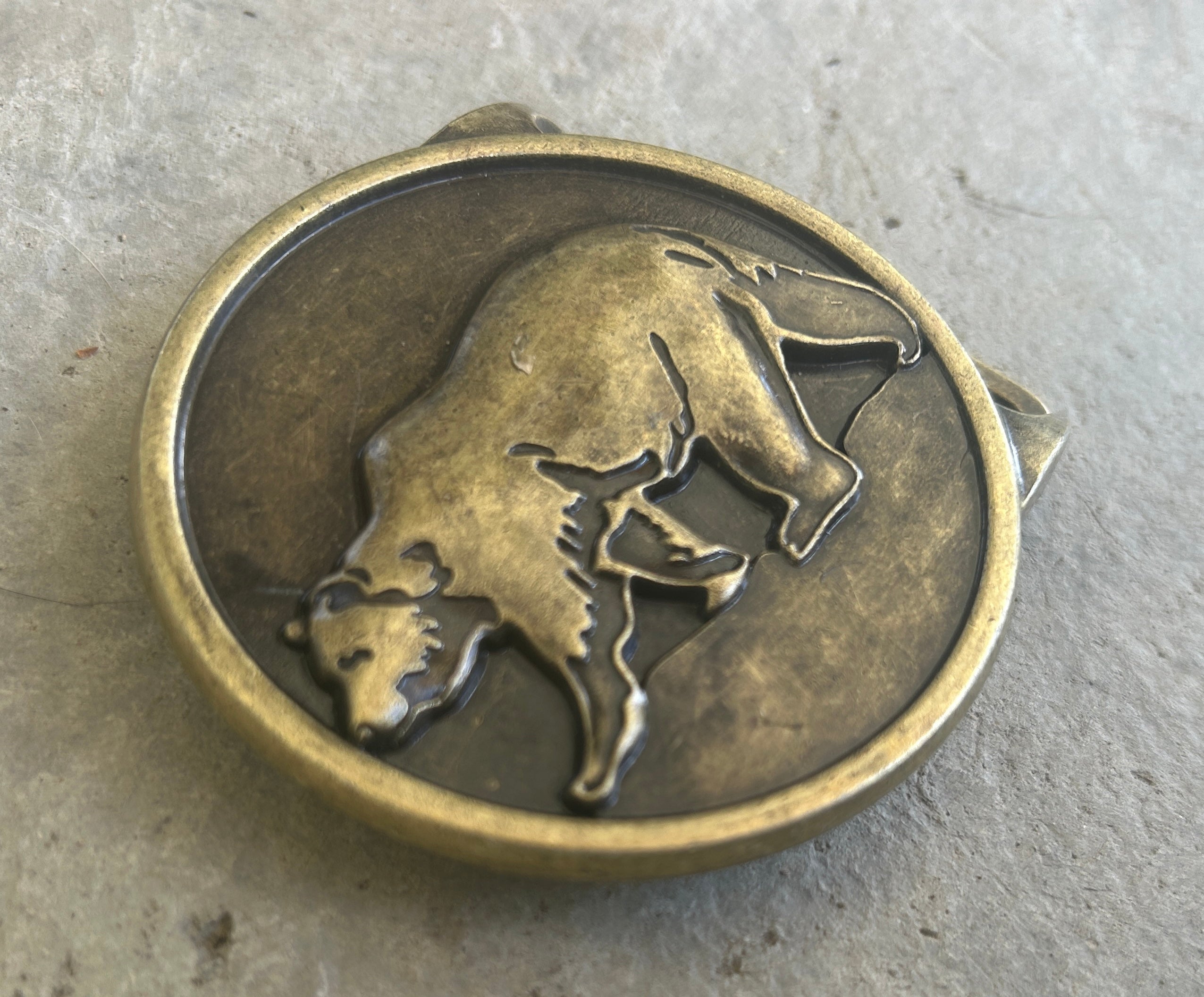 Large Bear Belt Buckle