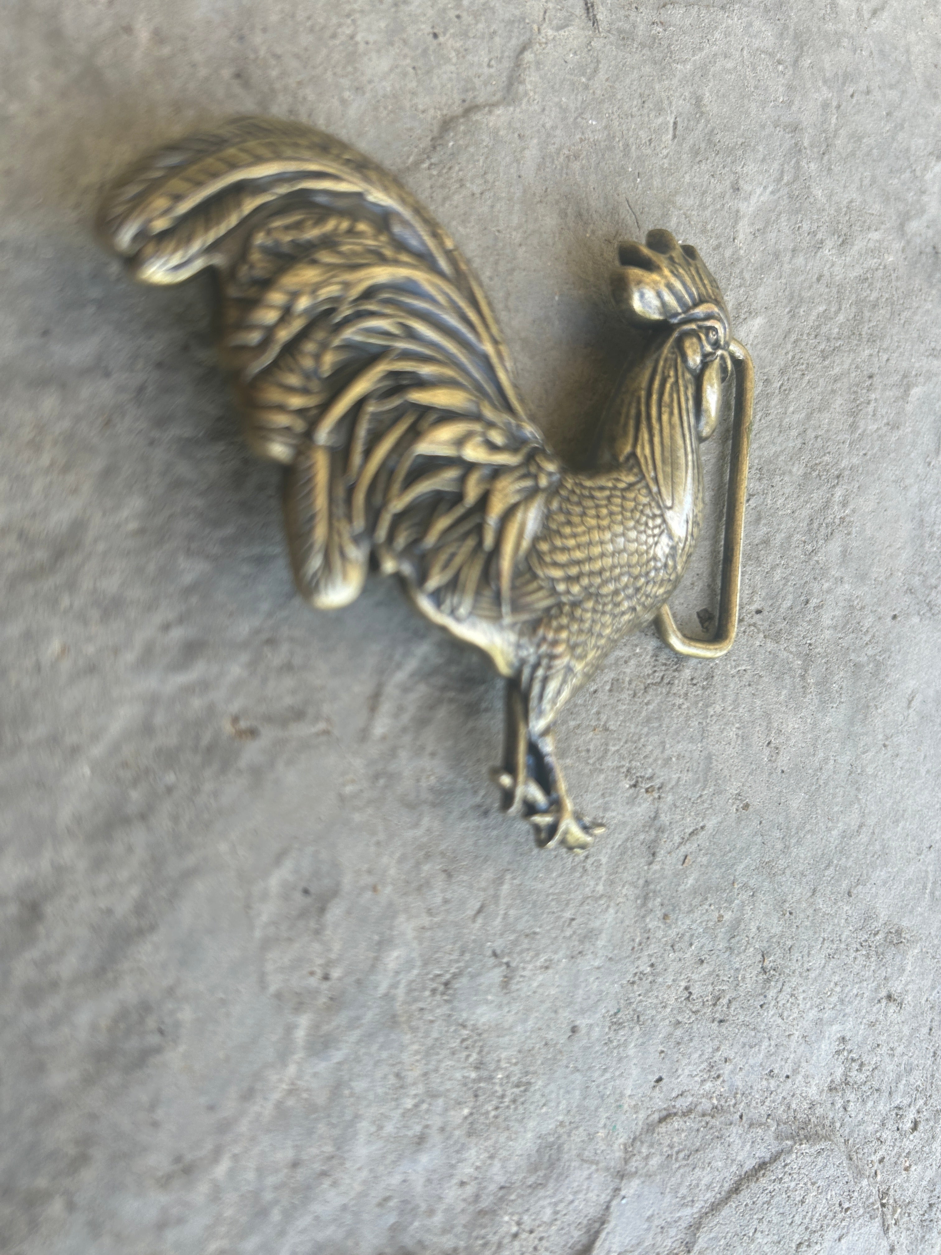 Golden Rooster Belt Buckle
