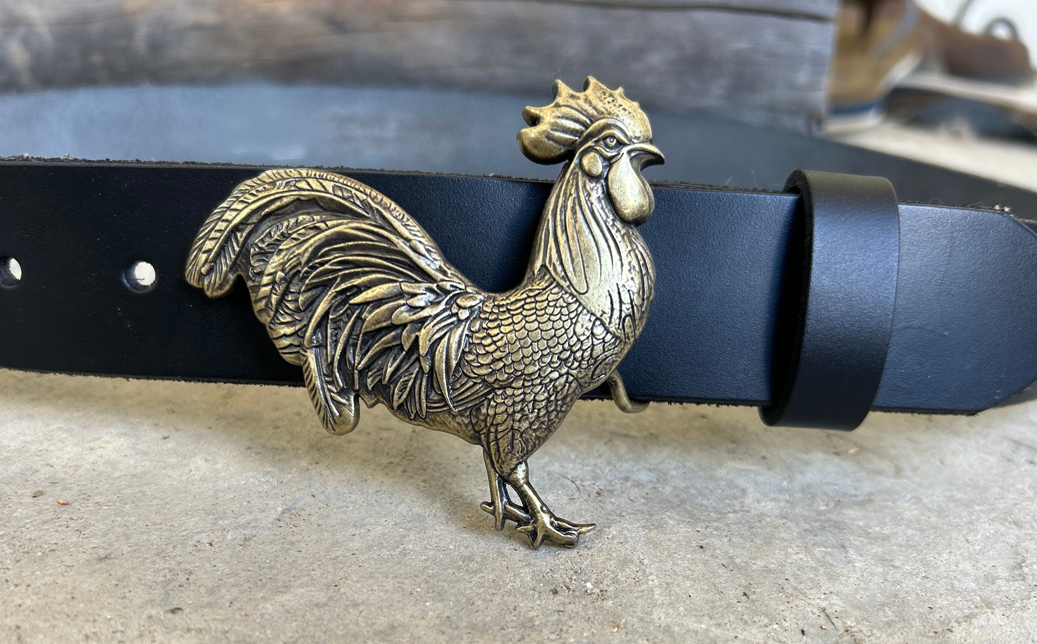 Golden Rooster Belt Buckle