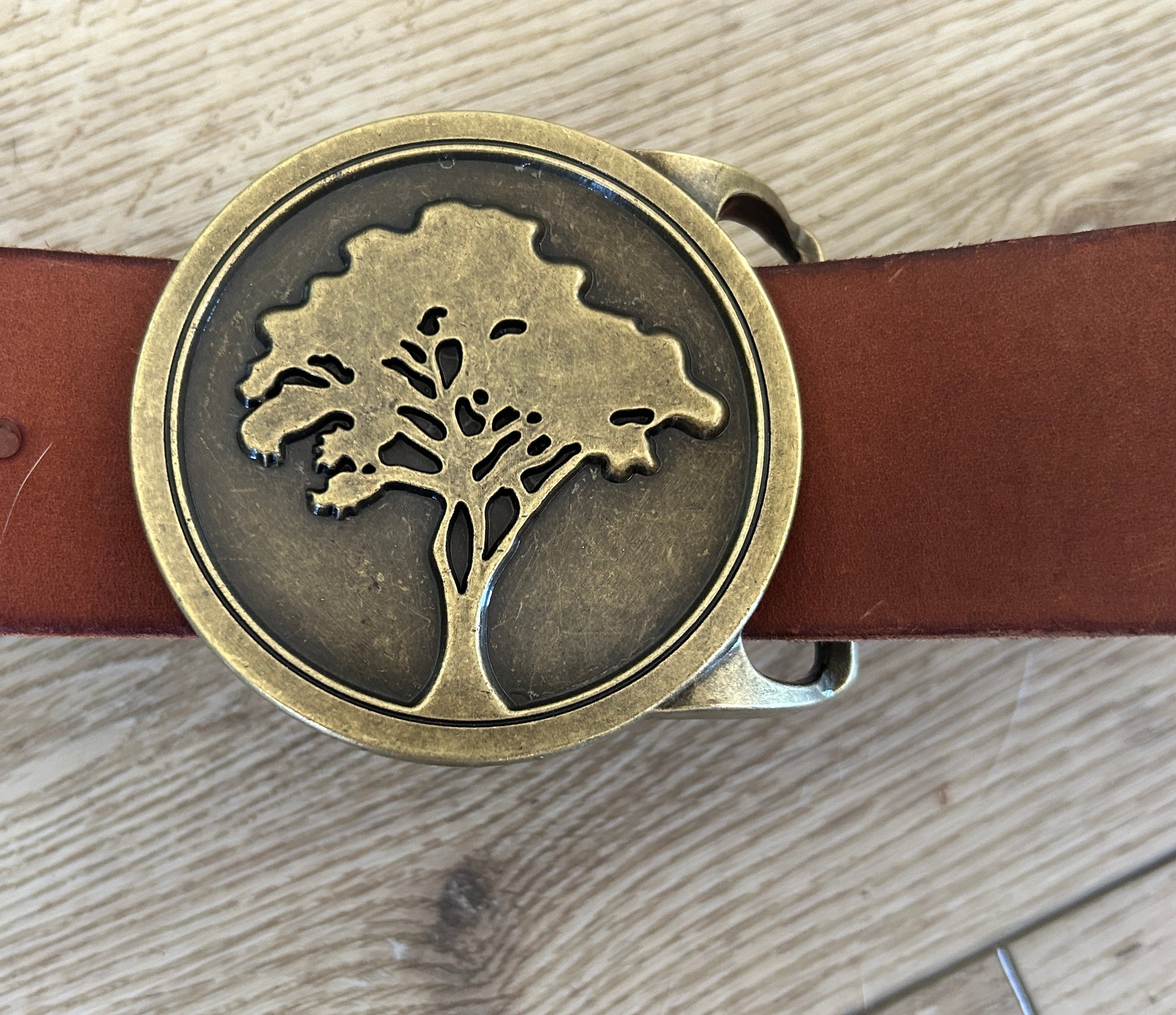 Large Tree Belt Buckle