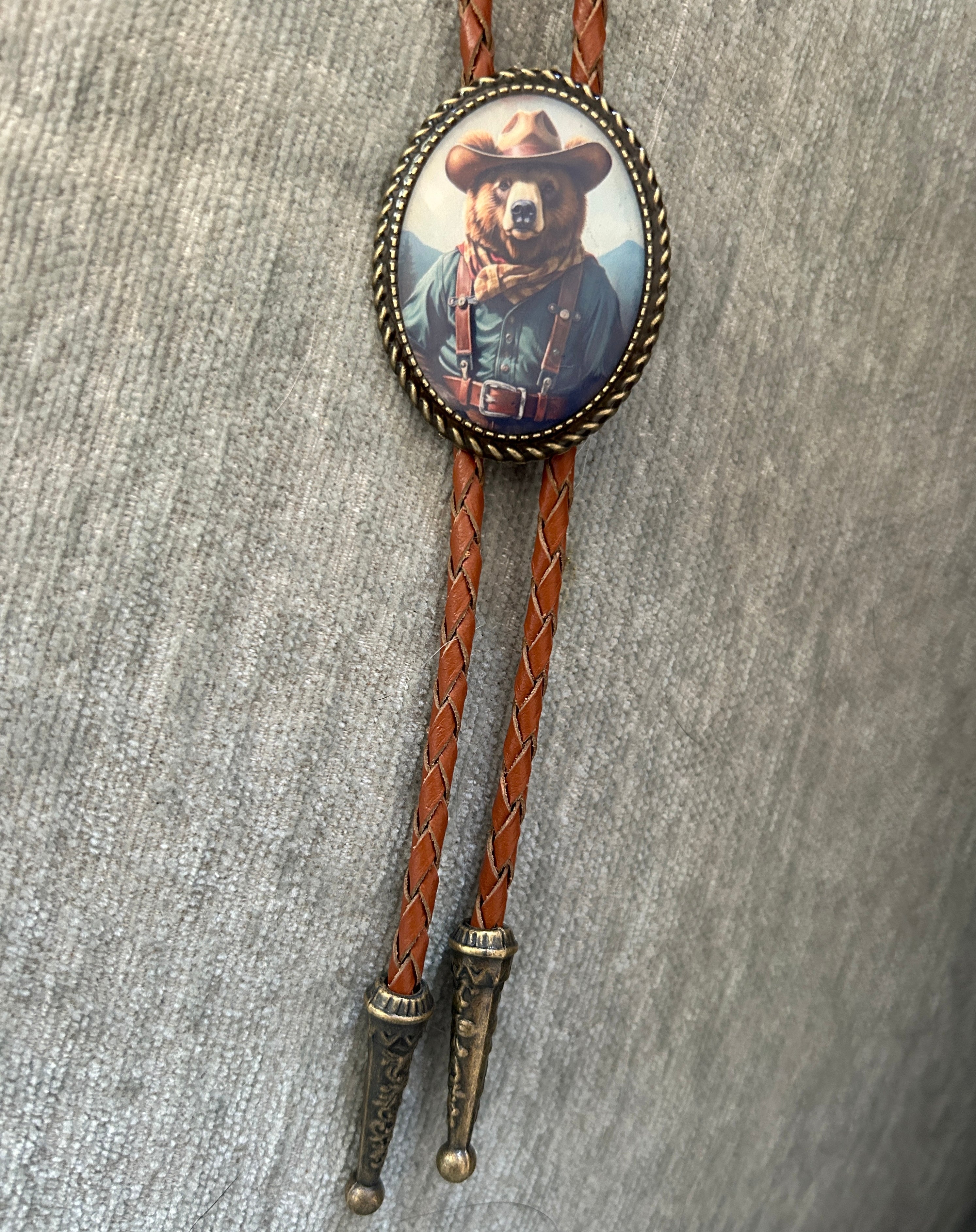 Kids Country Bear Bolo Tie