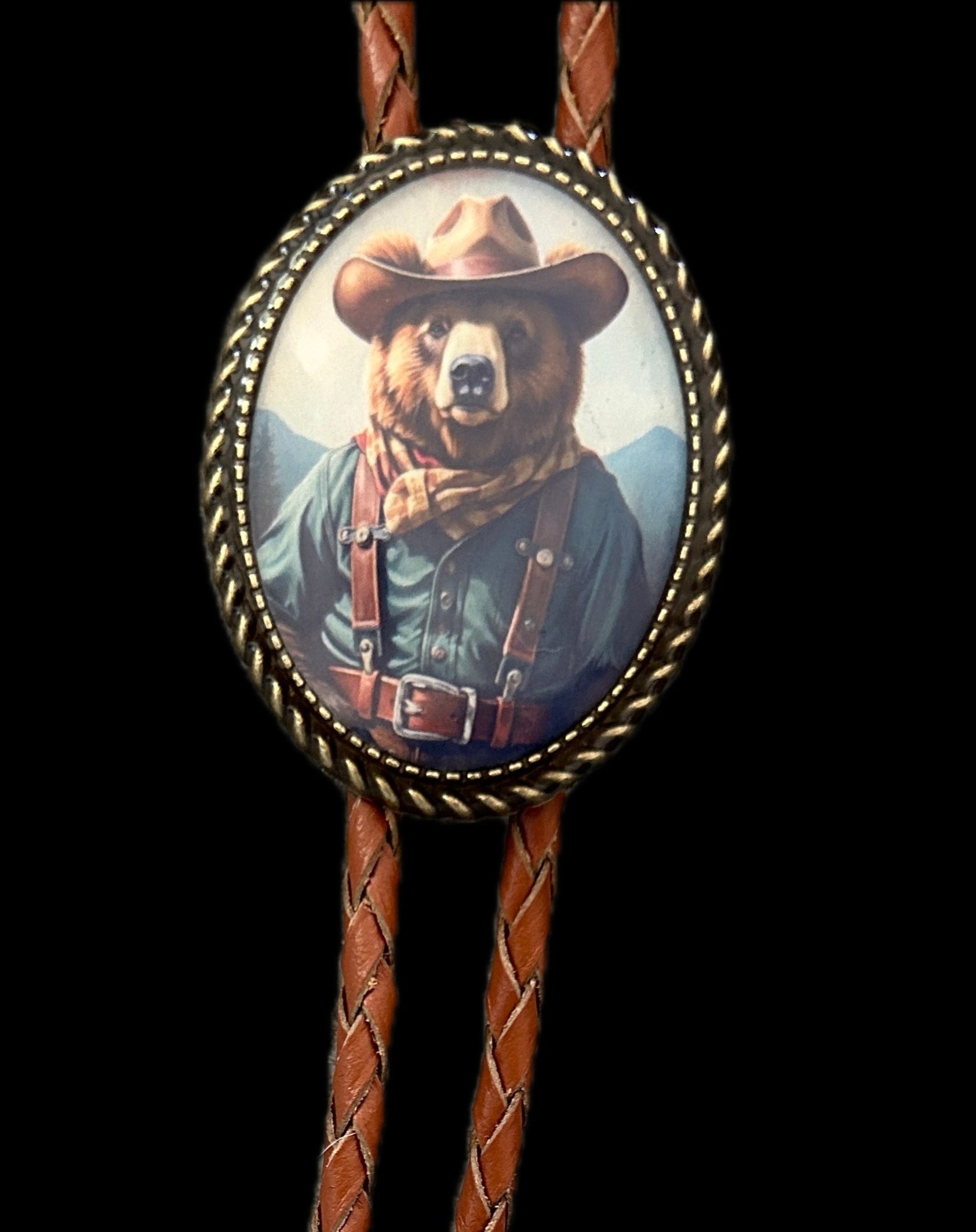 Kids Country Bear Bolo Tie