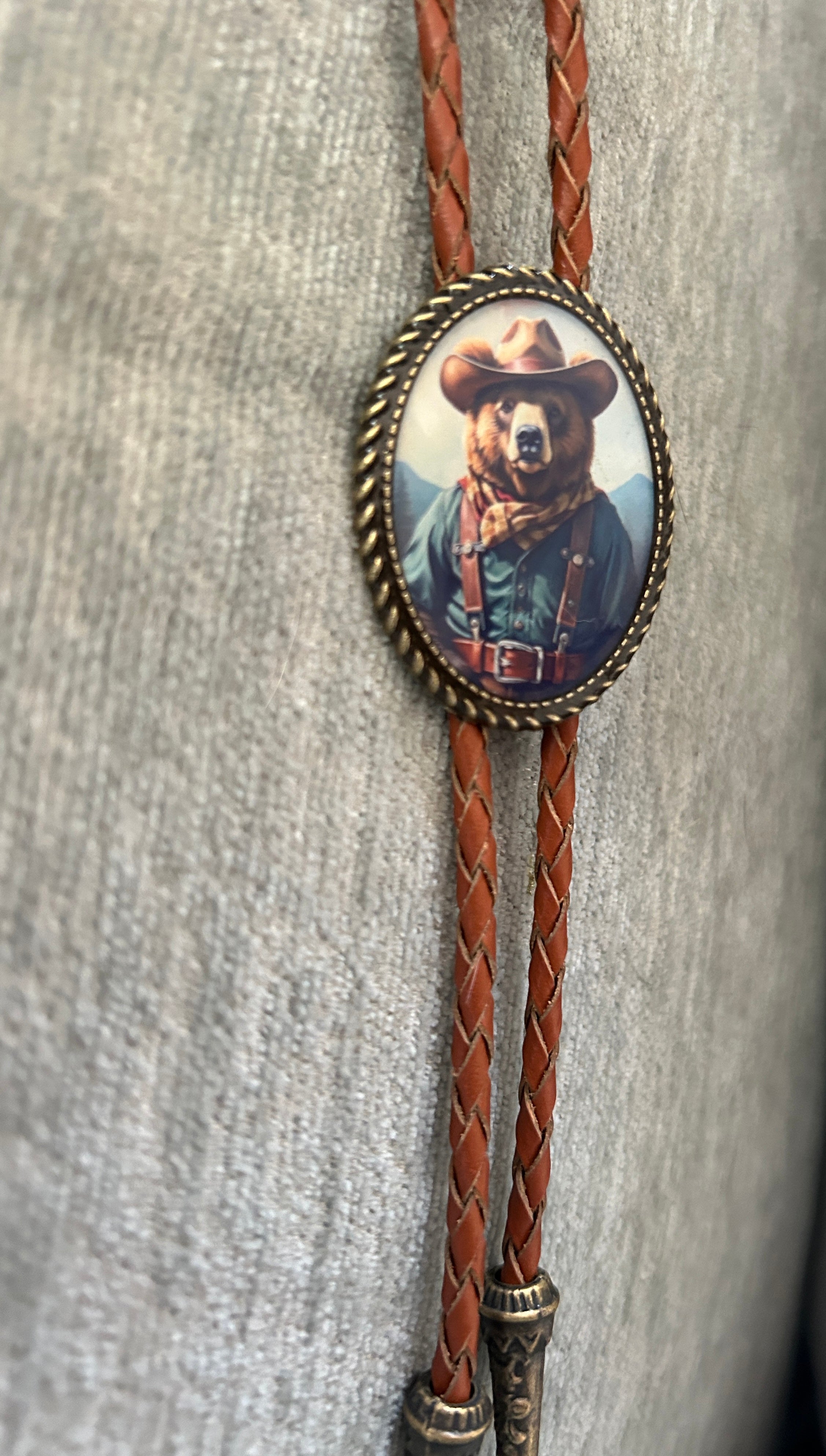 Kids Country Bear Bolo Tie