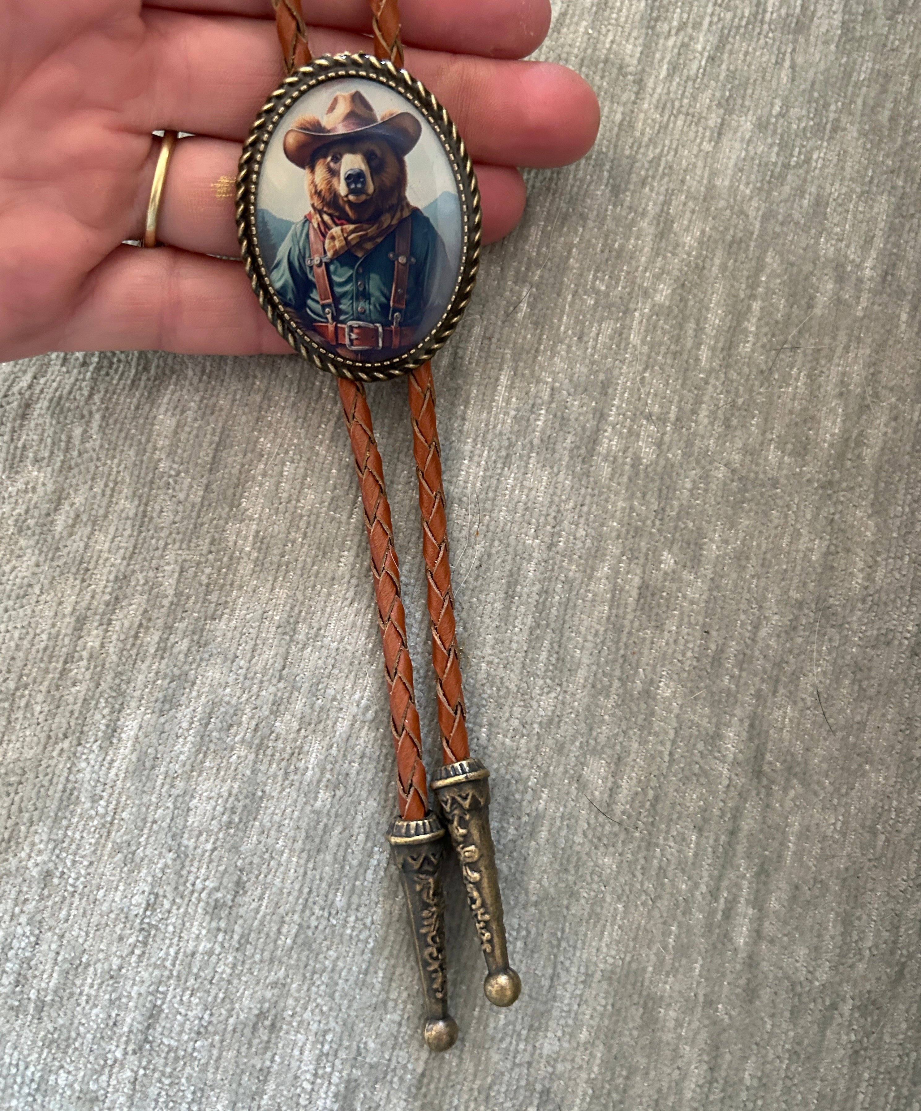 Kids Country Bear Bolo Tie