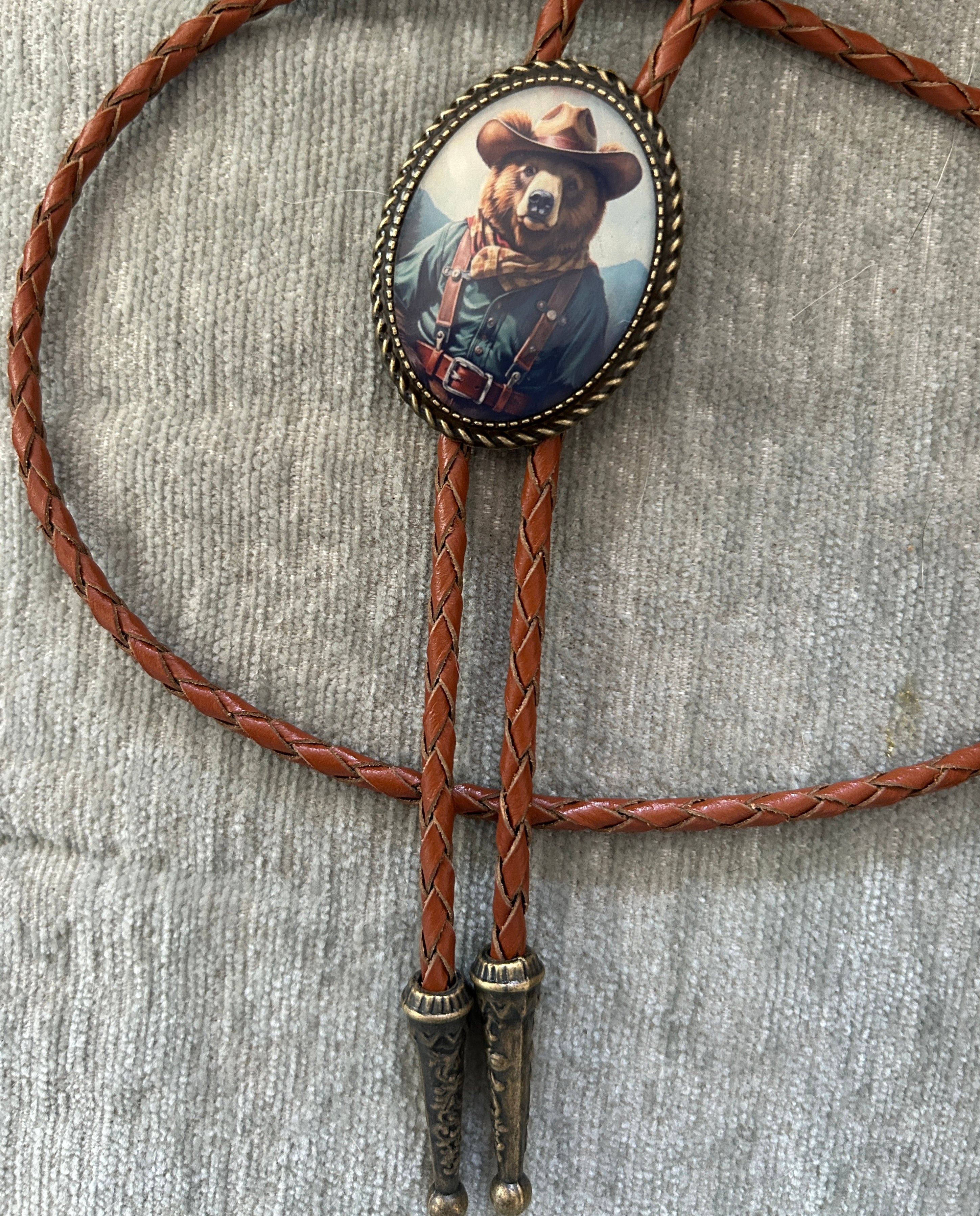Kids Country Bear Bolo Tie