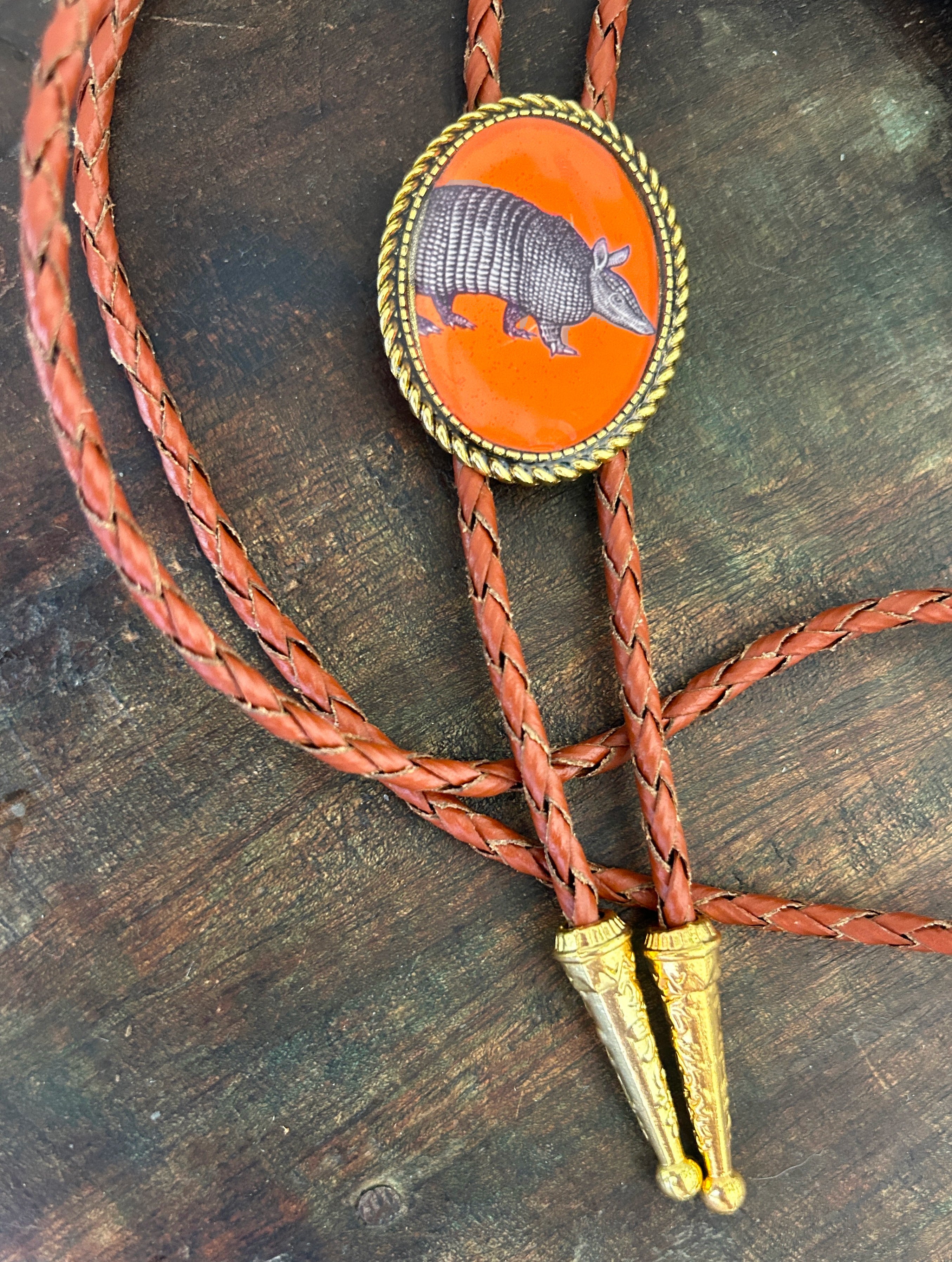 Armadillo Bolo Tie