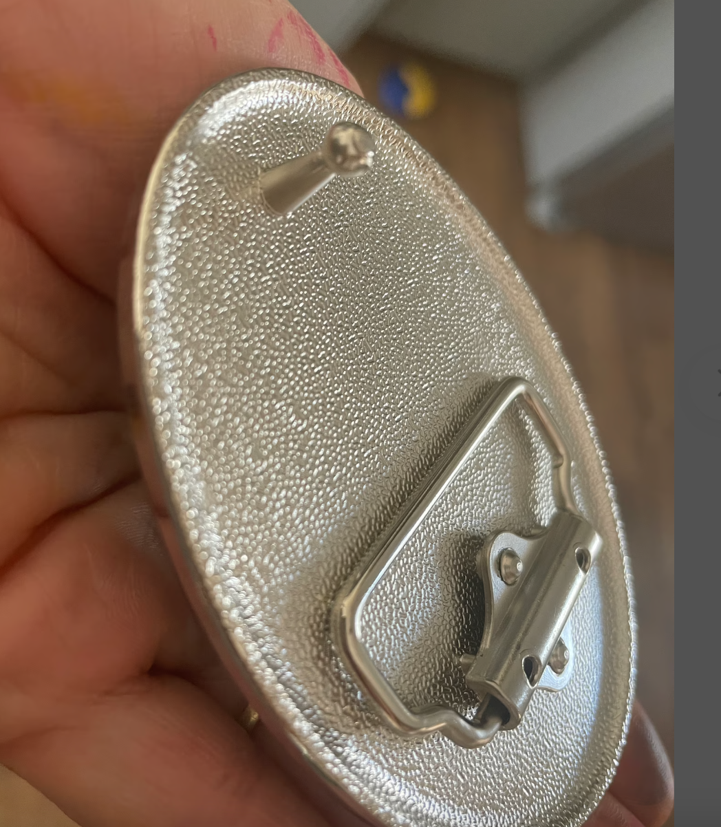 Flecked Turquoise Belt Buckle