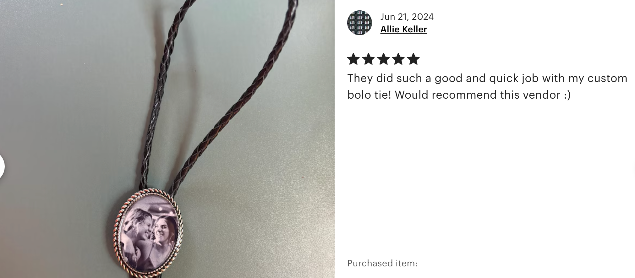 CUSTOM Bolo Ties