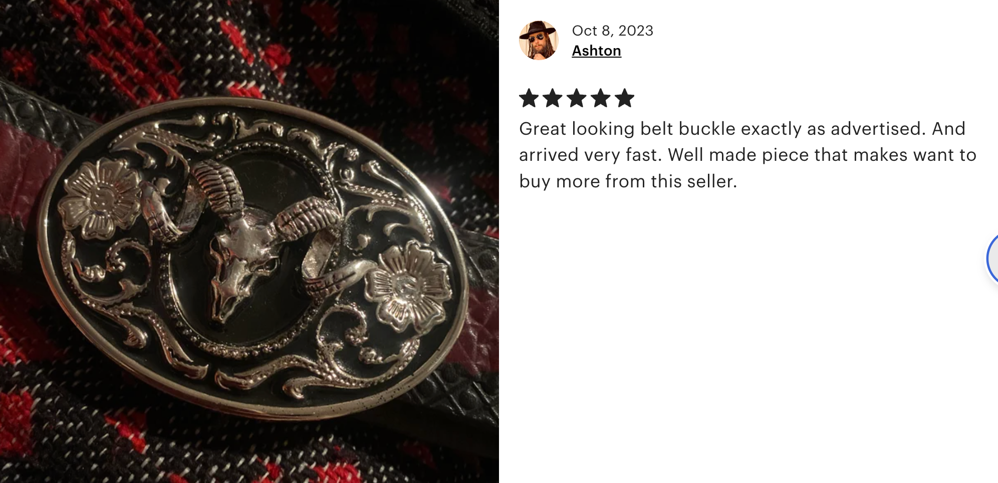 Bighorn Ram Skull Belt Buckle