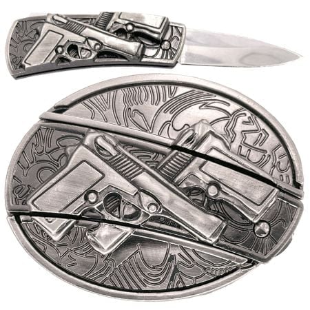 Hidden Tool Utility Belt Buckle - Guns