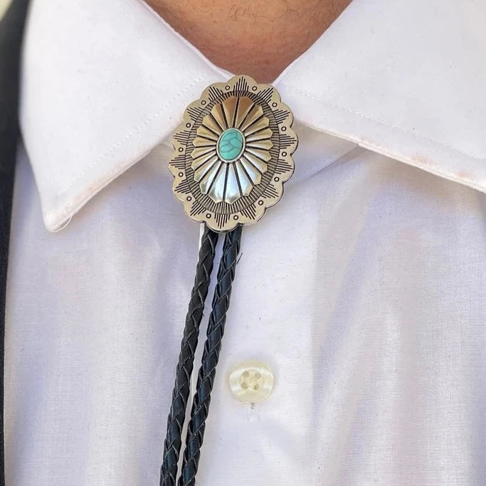 Southwestern Turquoise Bolo Tie