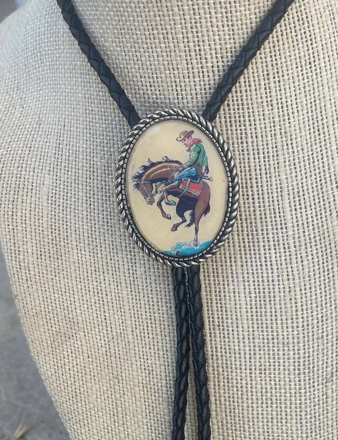 Vintage Cowboy Bolo Tie