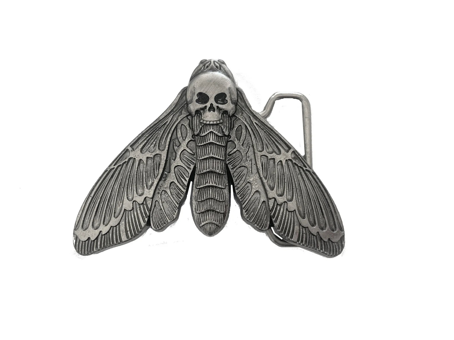 Skull Moth Belt Buckle