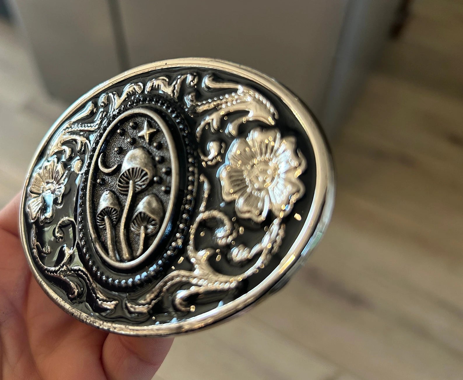 Celestial Mushroom Belt Buckle