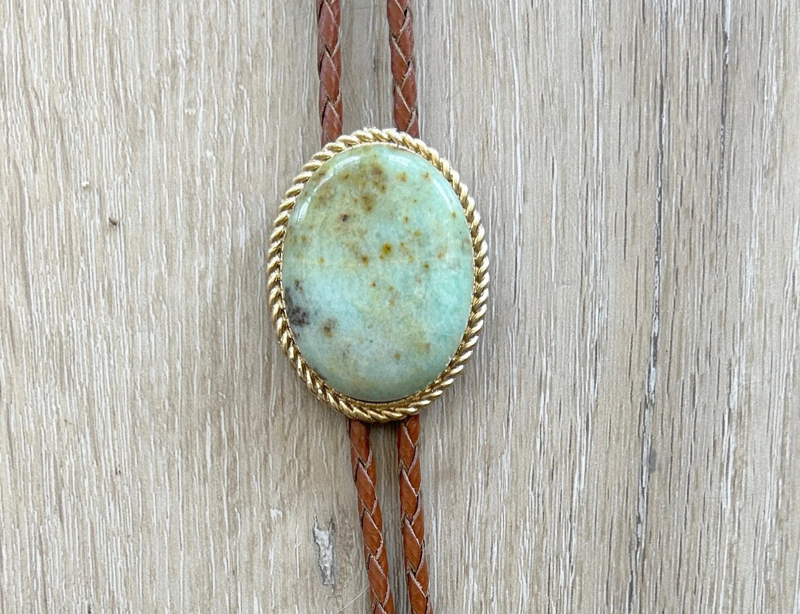 Southwestern Turquoise Flecked Bolo Tie