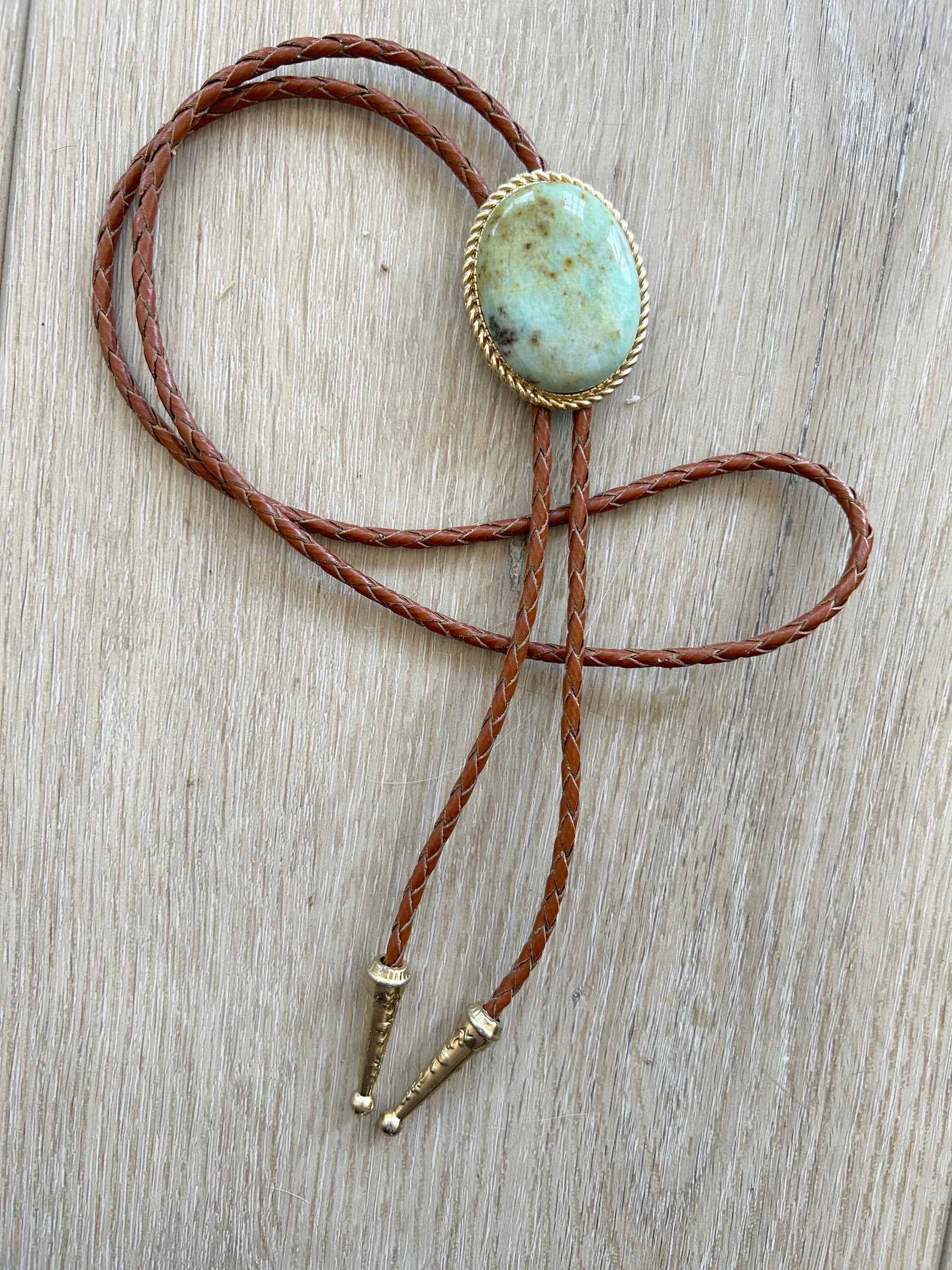 Southwestern Turquoise Flecked Bolo Tie