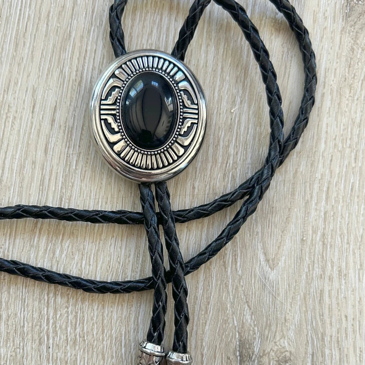 Southwestern Black Stone Bolo